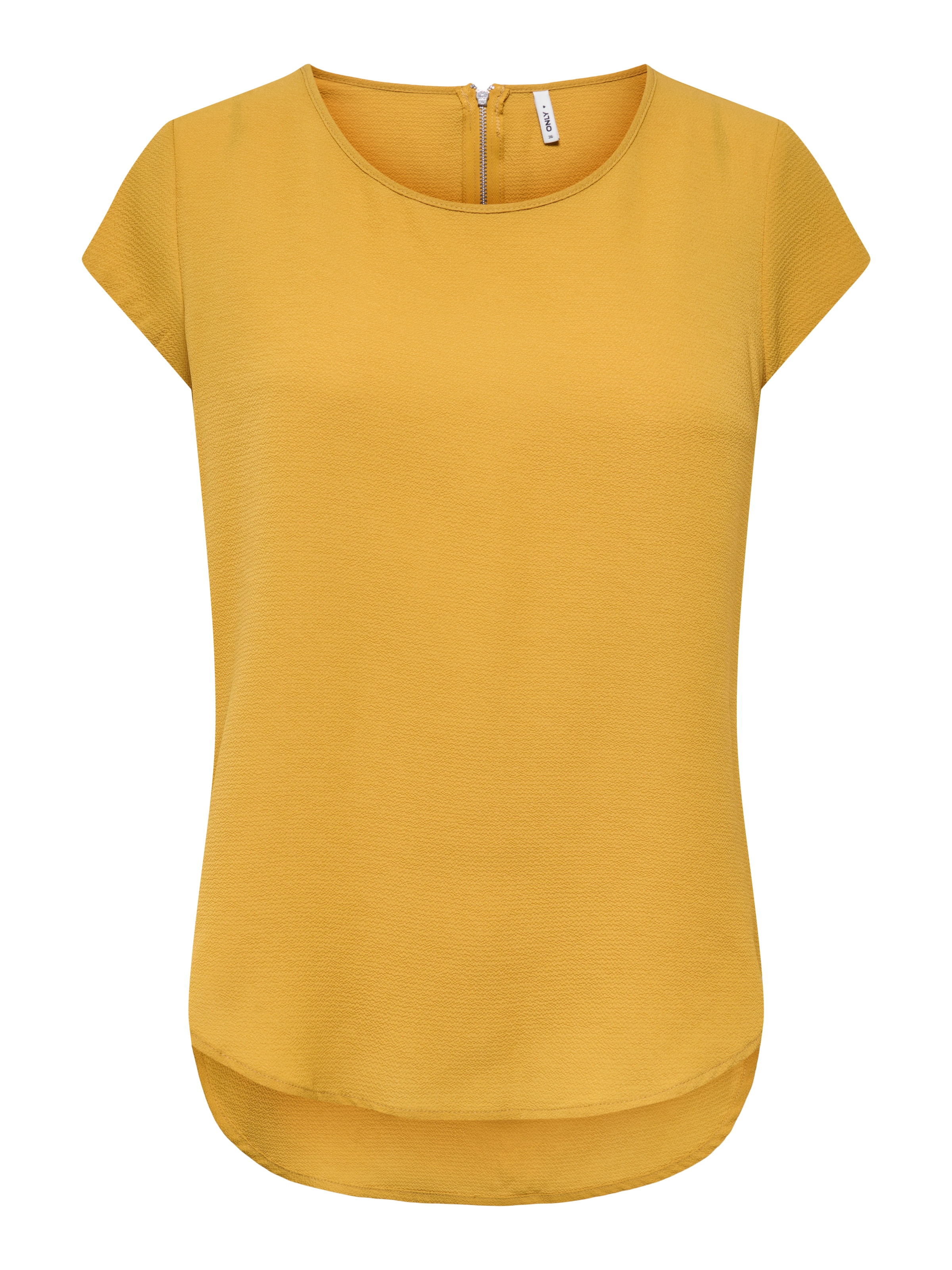ONLY Kurzarmbluse »ONLVIC – feminines Blusenshirt in lockerer Form« Materialmix, regular fit