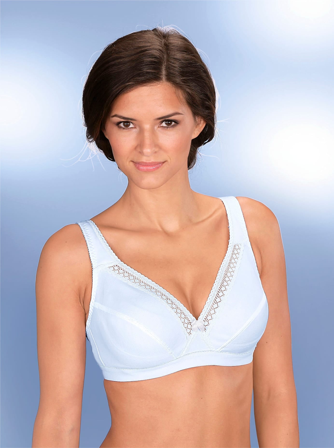 SPEIDEL Damen Soft-BH, Gr. 100, weiß, 95% Baumwolle, 5% Polyamid, BHs