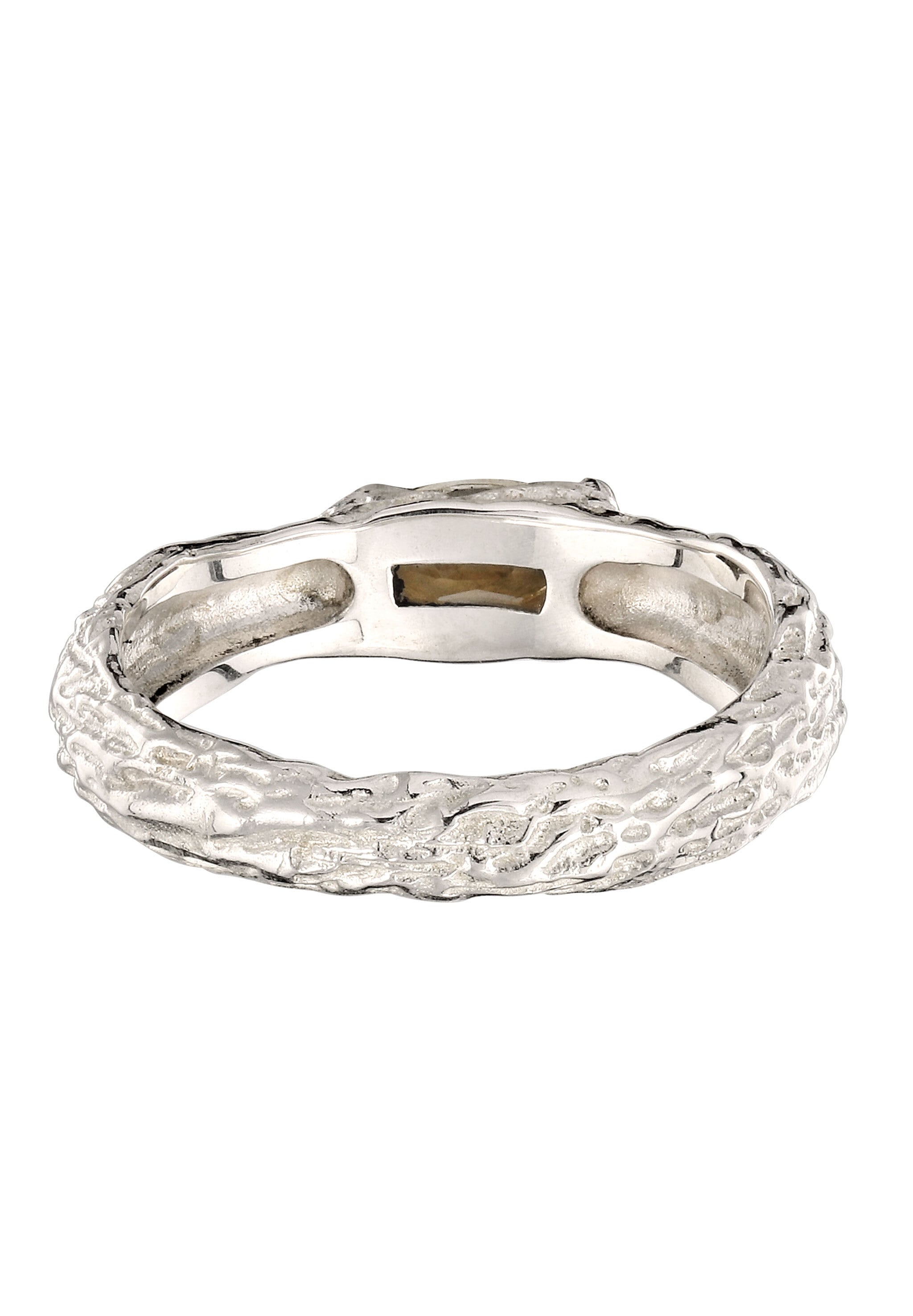 Elli Silberring »Ring Citrin Gelb Organic 925 Sterling Silber«