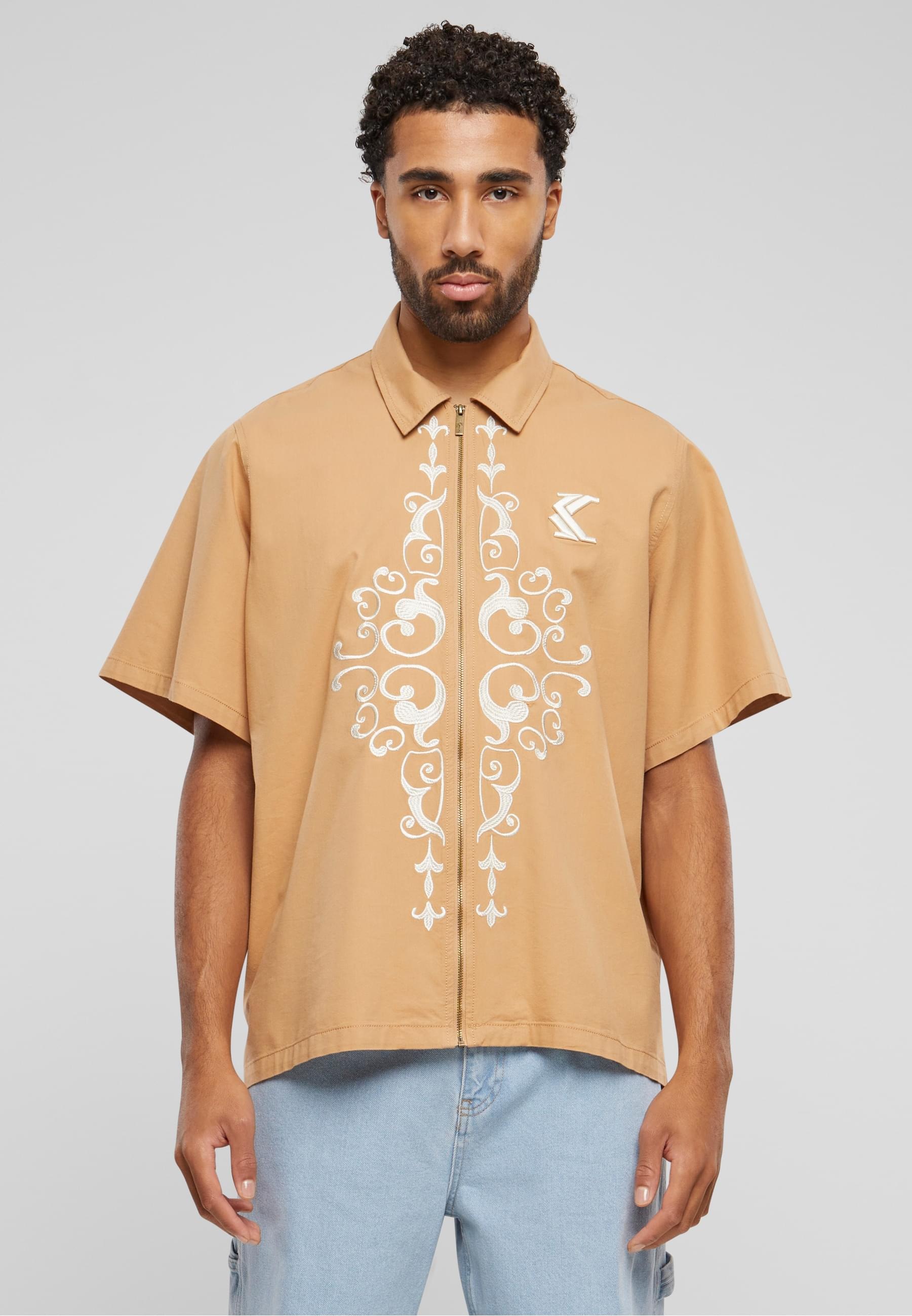 Karl Kani Langarmhemd »Karl Kani Herren KM241-009-1 Karl Kani Og Ornament Woven Shirt«, (1 tlg.)