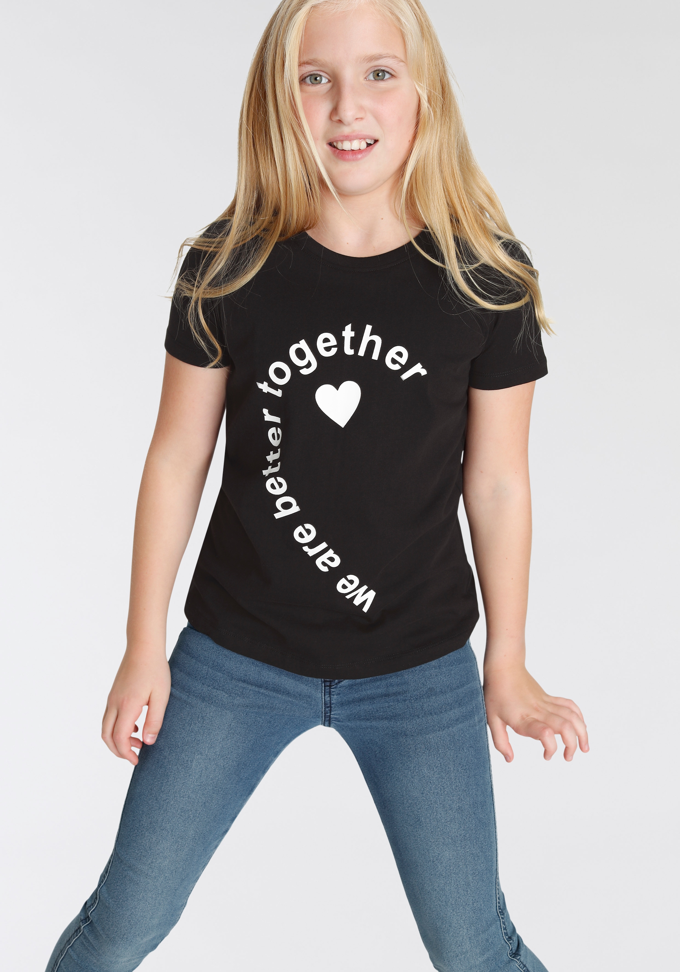 KIDSWORLD Basic BAUR Form T-Shirt (Packung, tlg.), together«, »we are ▷ für | 2 better