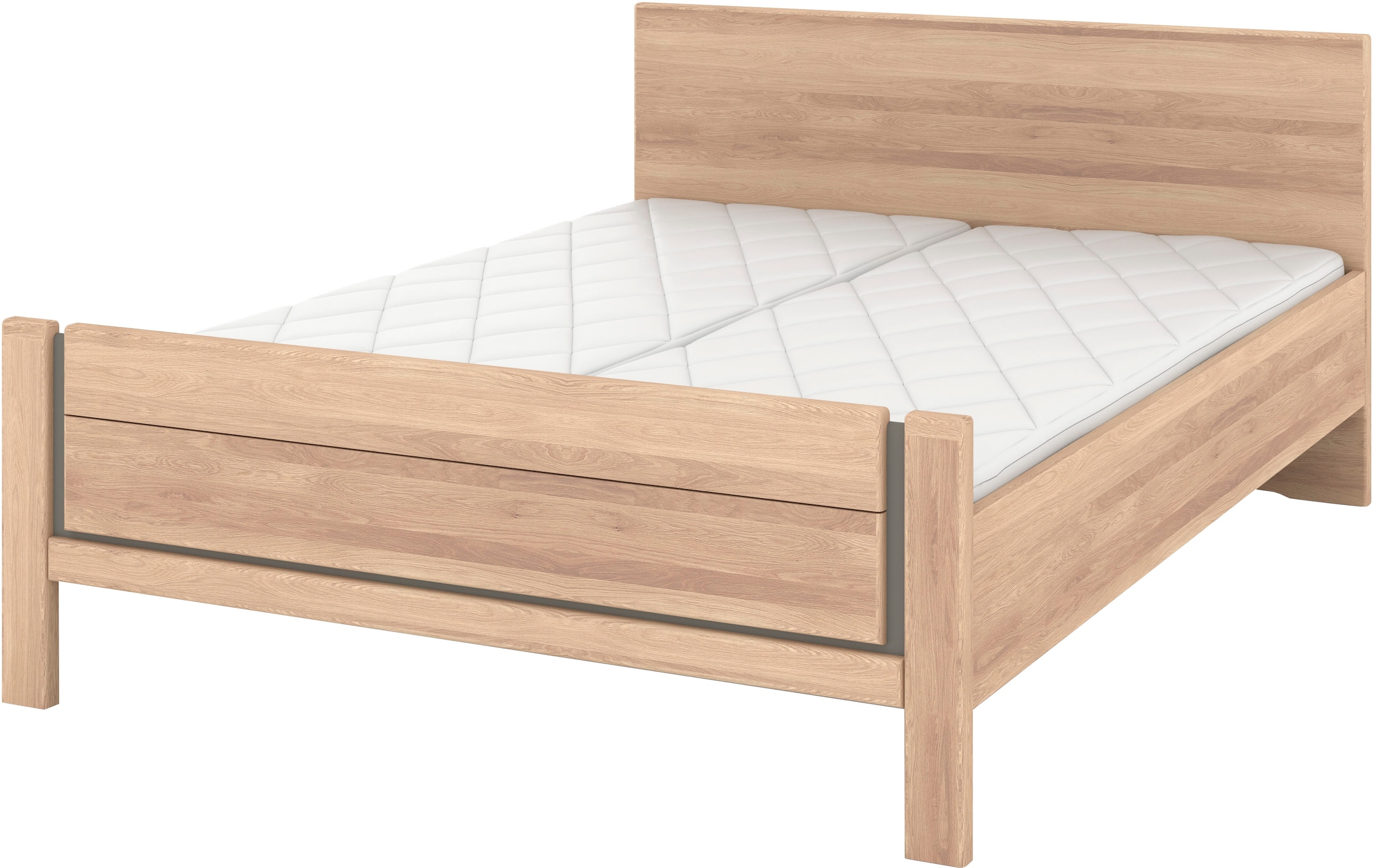 Musterring Holzbett "Sorrent, Bettgestell, Bettrahmen, teilmassiv Eiche", ( günstig online kaufen