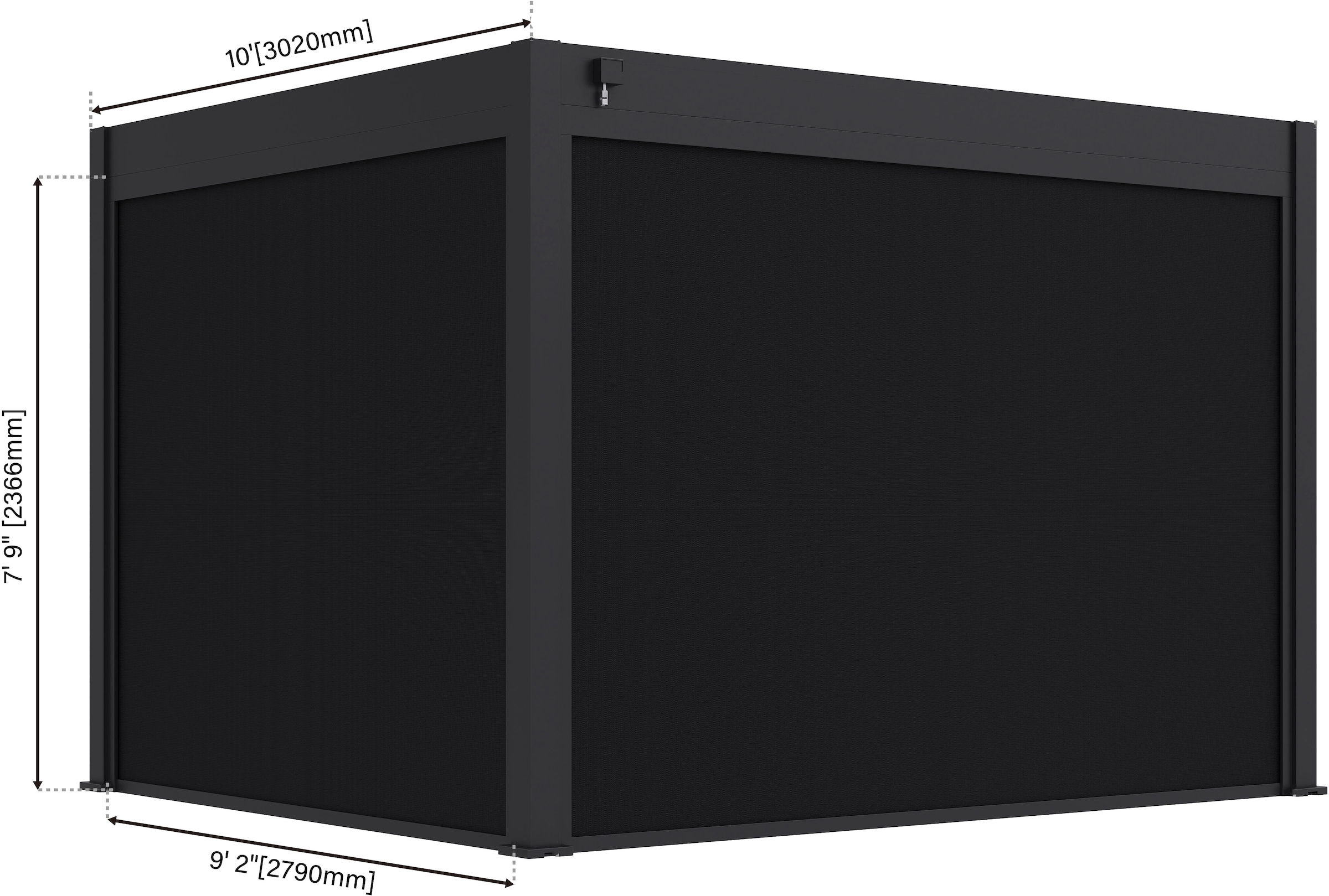 Paragon Pavillonseitenteil »für Pergola Grand Tuscan 10 Grau«