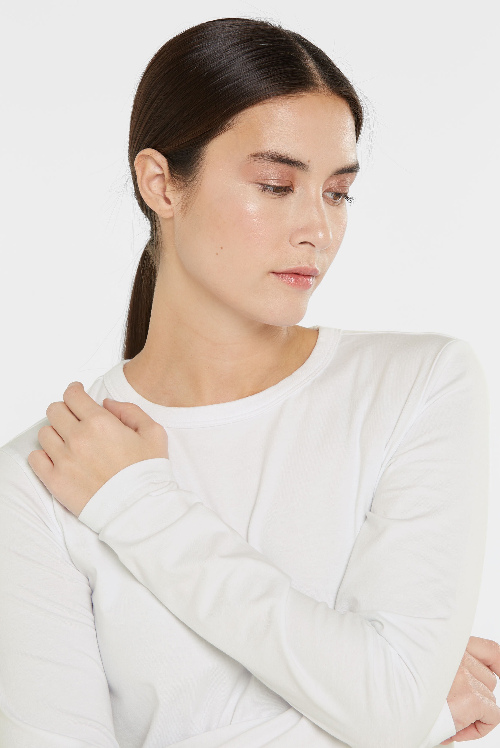 SENSES.THE LABEL Rundhalsshirt, mit Baumwolle