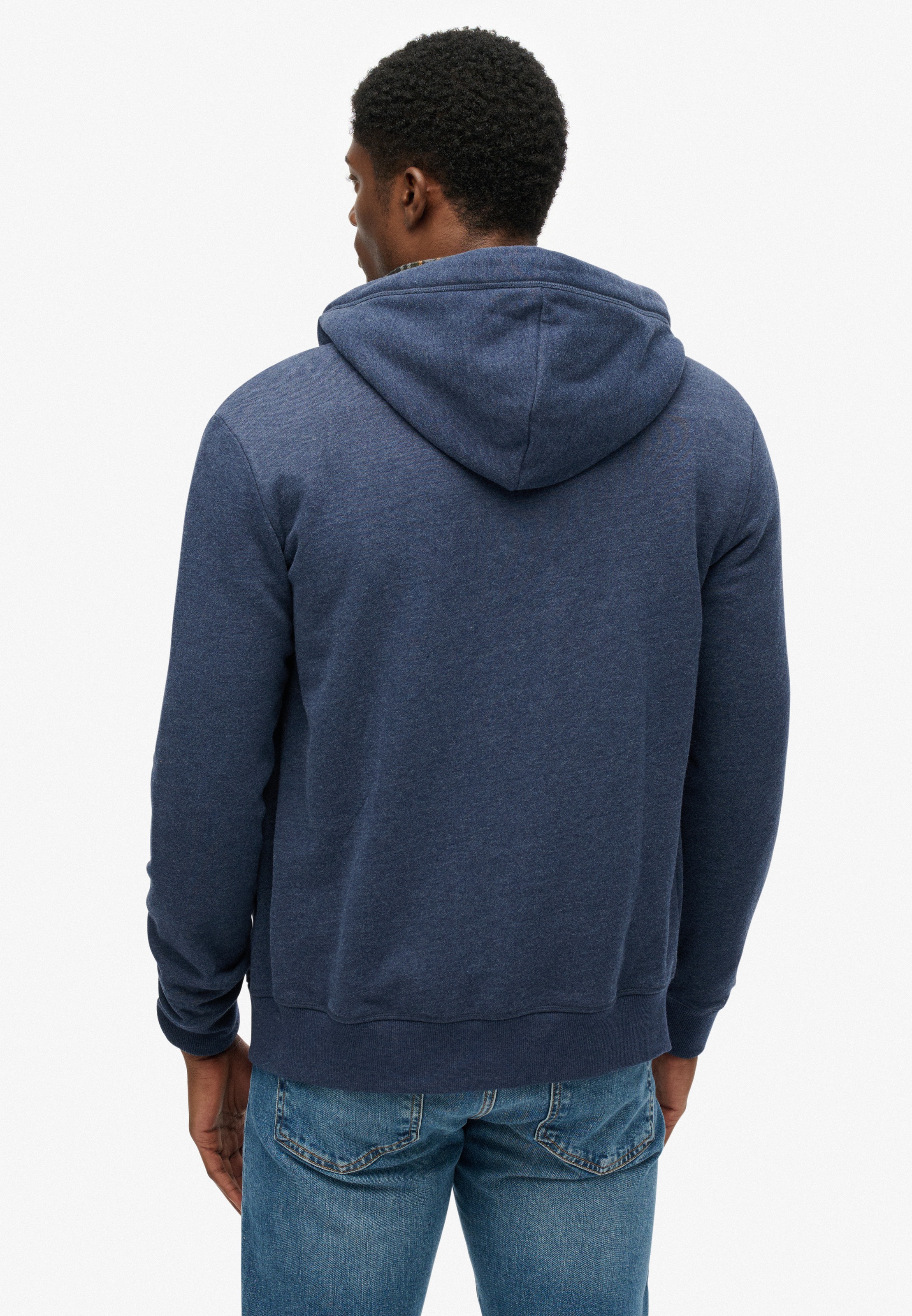 Superdry Kapuzensweatjacke "ESSENTIAL LOGO ZIP HOODIE HB" Baumwollmischung, günstig online kaufen