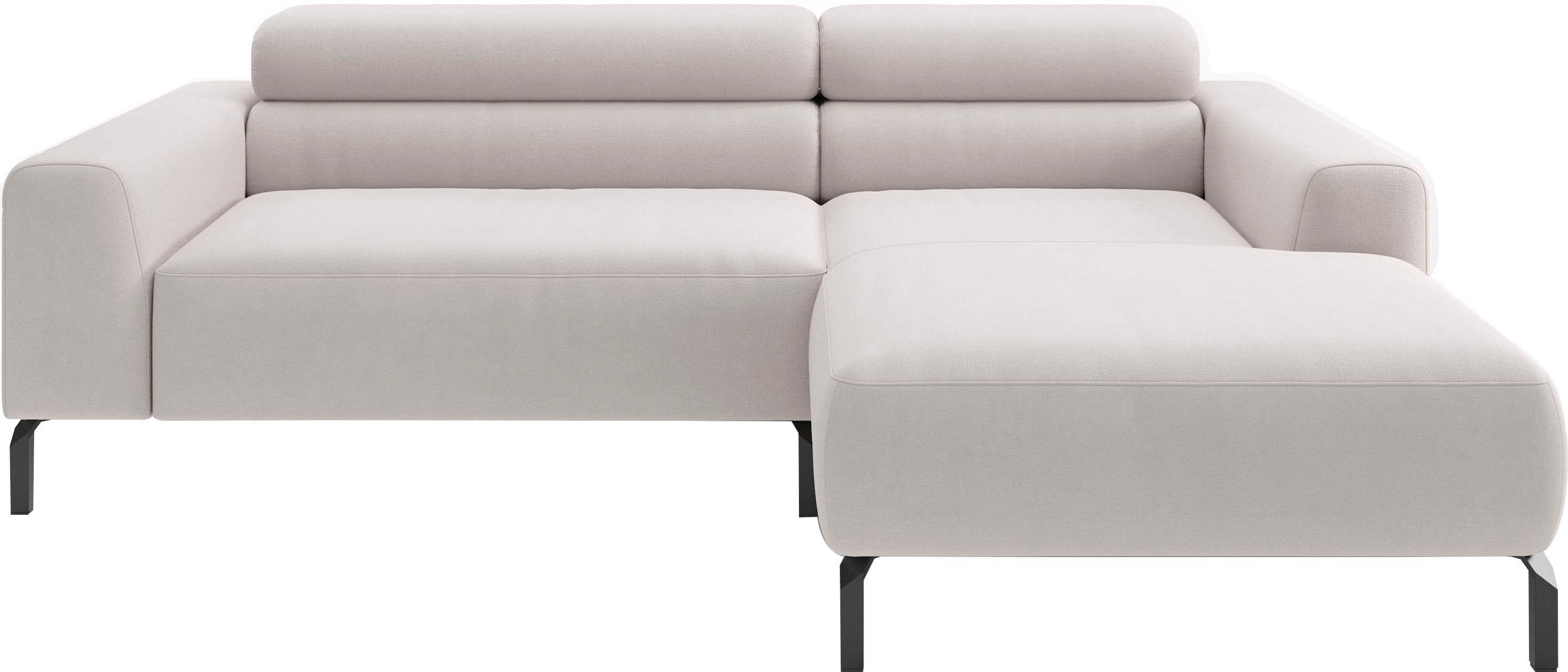 Home affaire Ecksofa "Ecksofa, L-Form, incl. Kopfteilverstellung, Breite 223 cm" wahlweise elektrische Sitztiefenverstellung