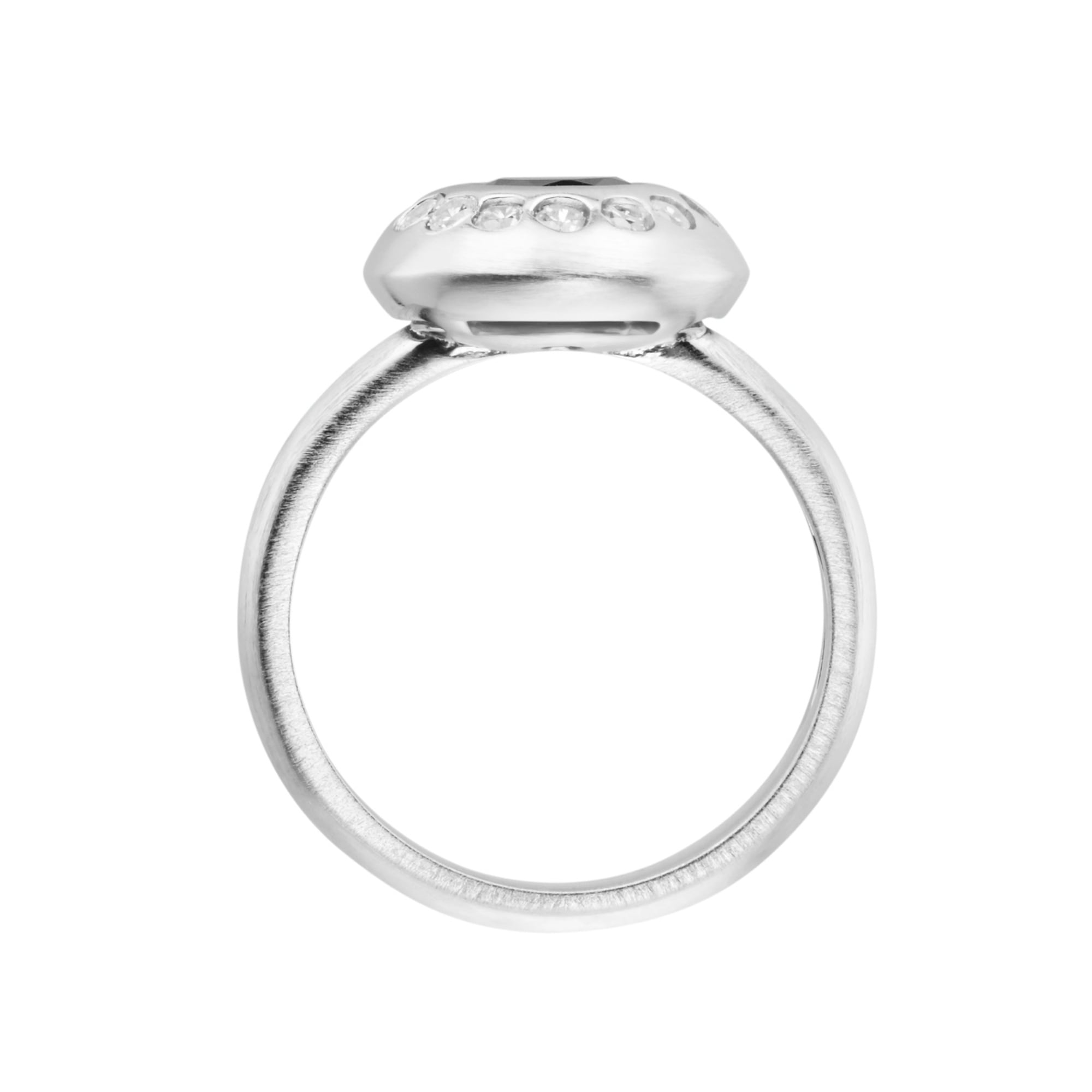 GIORGIO MARTELLO MILANO Silberring »mit Zirkonia schwarz und weiß, Silber 925«