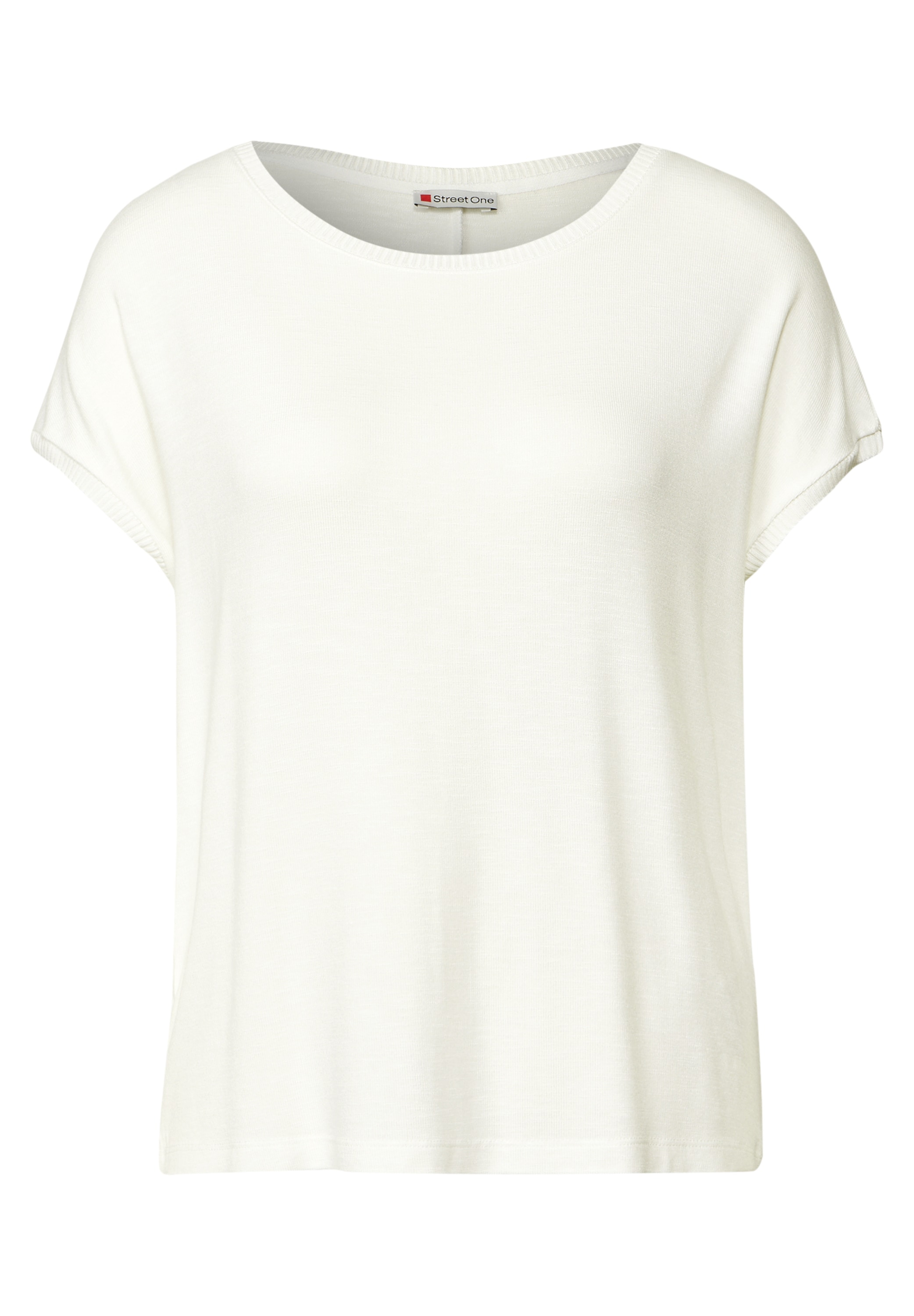 STREET ONE T-Shirt, mit Materialmix