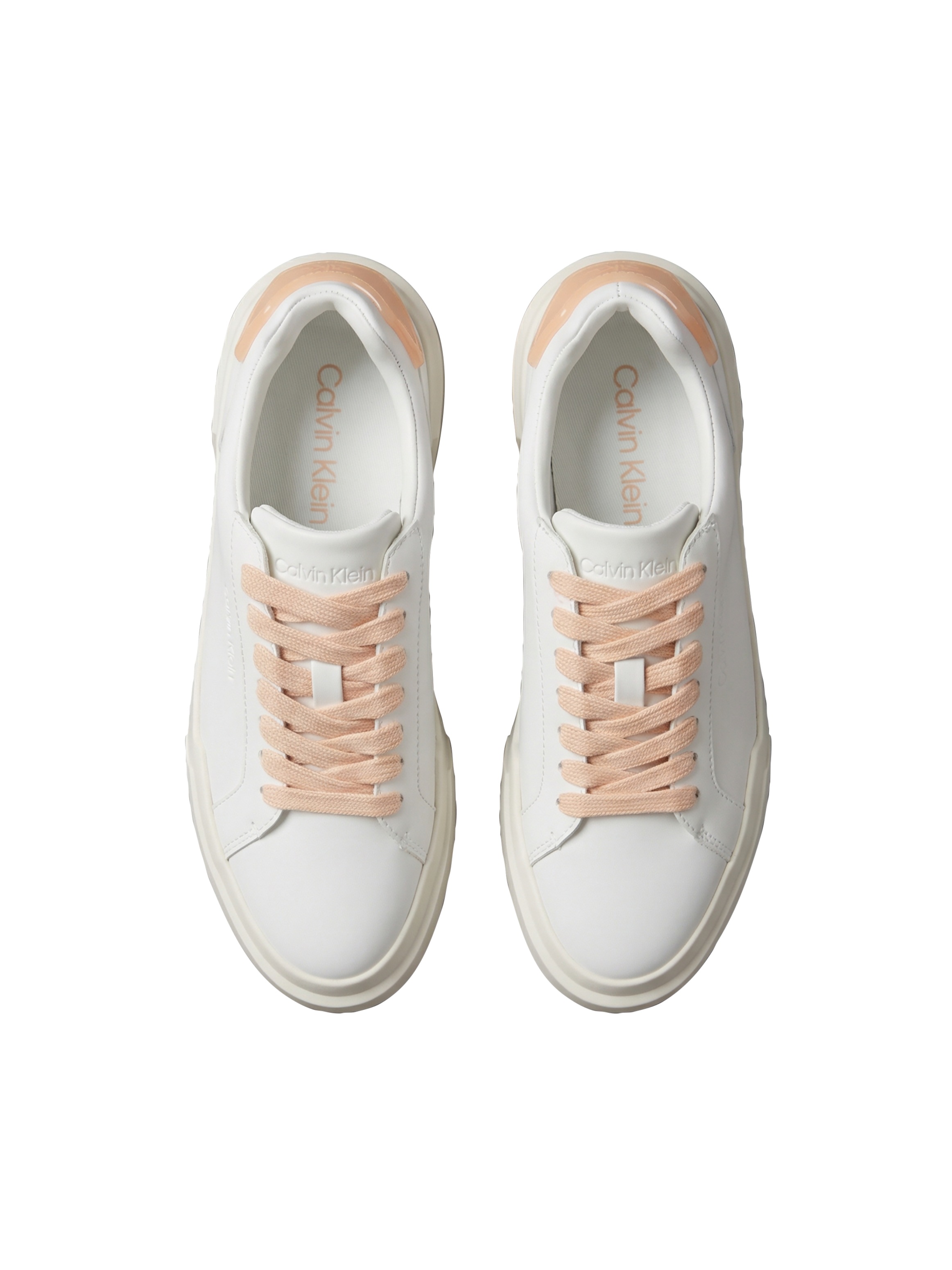 Calvin Klein Plateausneaker »CHUNKY CUPSOLE LACEUP RUB BT LTH«  Schnürschuh, Halbschuh, Freizeitsneaker mit Kontrastbesatz