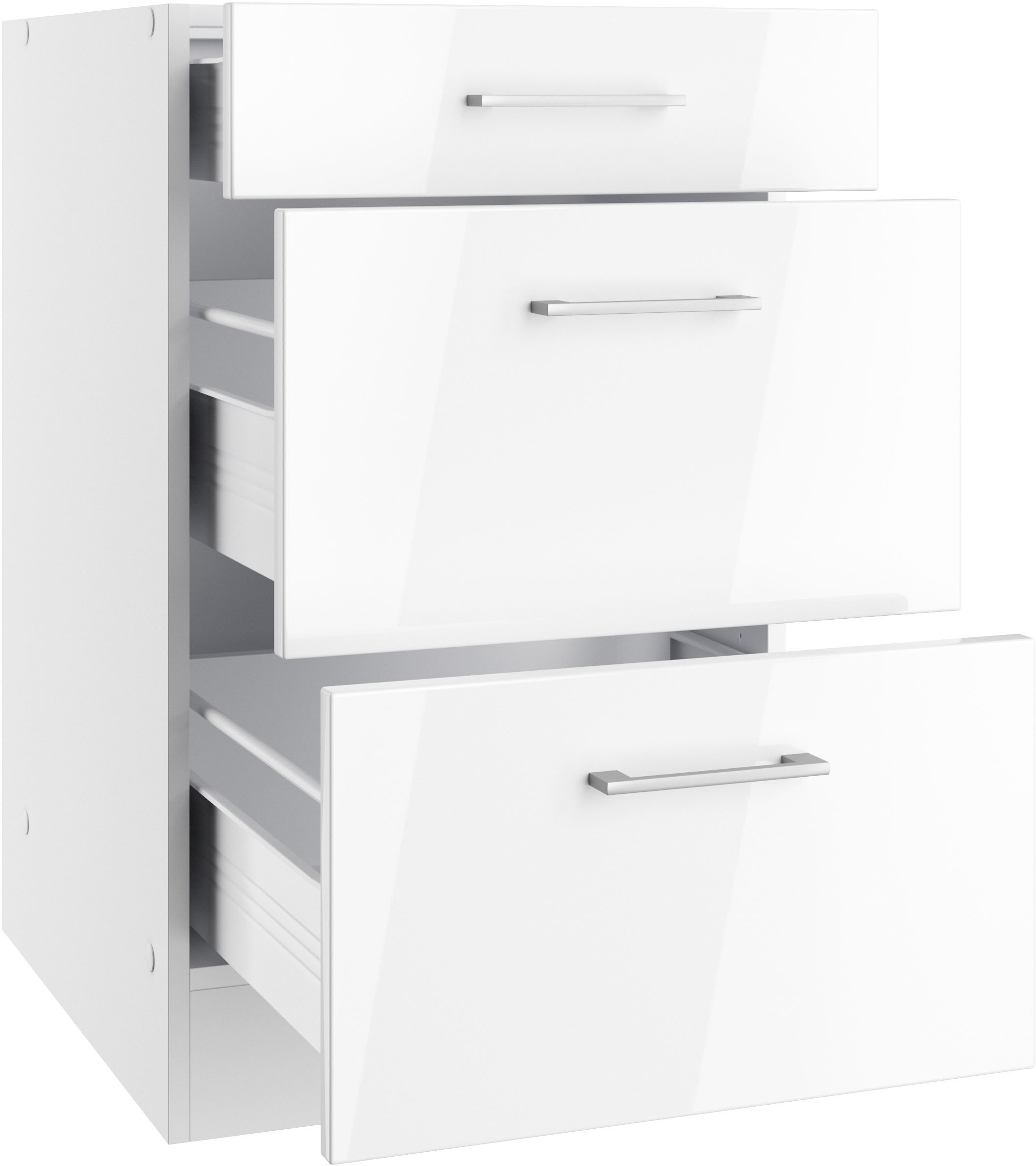 Thumbnail - KOCHSTATION Unterschrank "KS-Milan" Auszugschrank 50 cm, matte oder hochglänzende Fronten