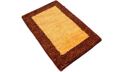 morgenland Wollteppich »Gabbeh Teppich handgeknüpft gelb«, rechteckig, 18 mm Höhe,... kaufen