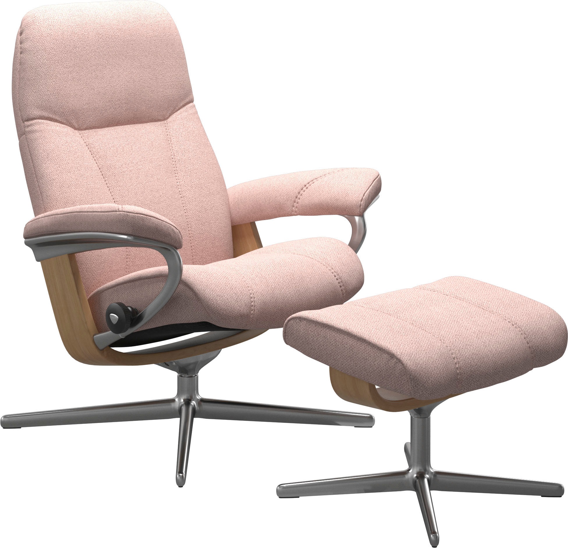 Stressless® Relaxsessel »Consul«, mit Cross Base, Größe S, M & L, Holzakzent Eiche