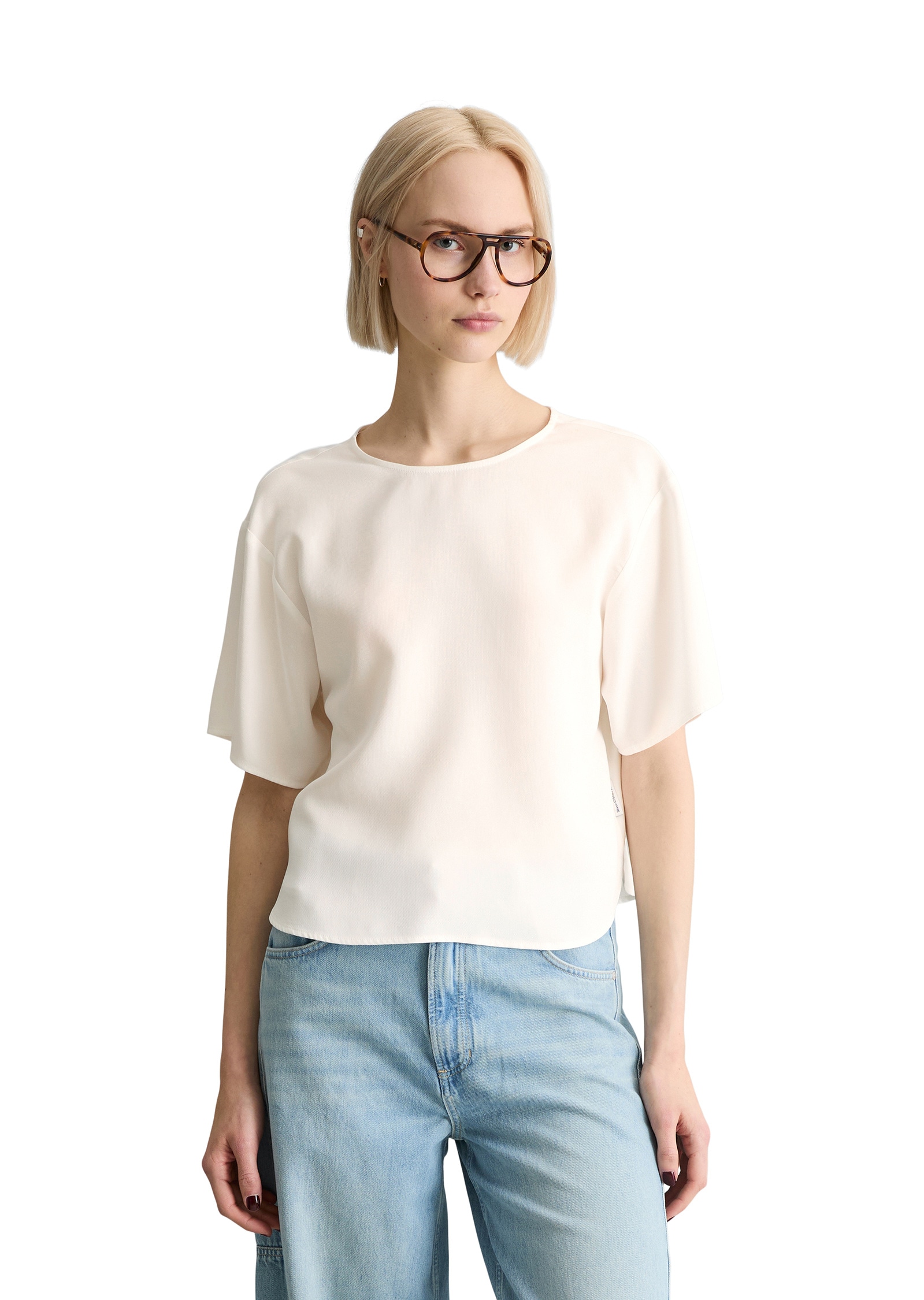 Marc OPolo DENIM Kurzarmbluse "aus TENCEL™ Lyocell"