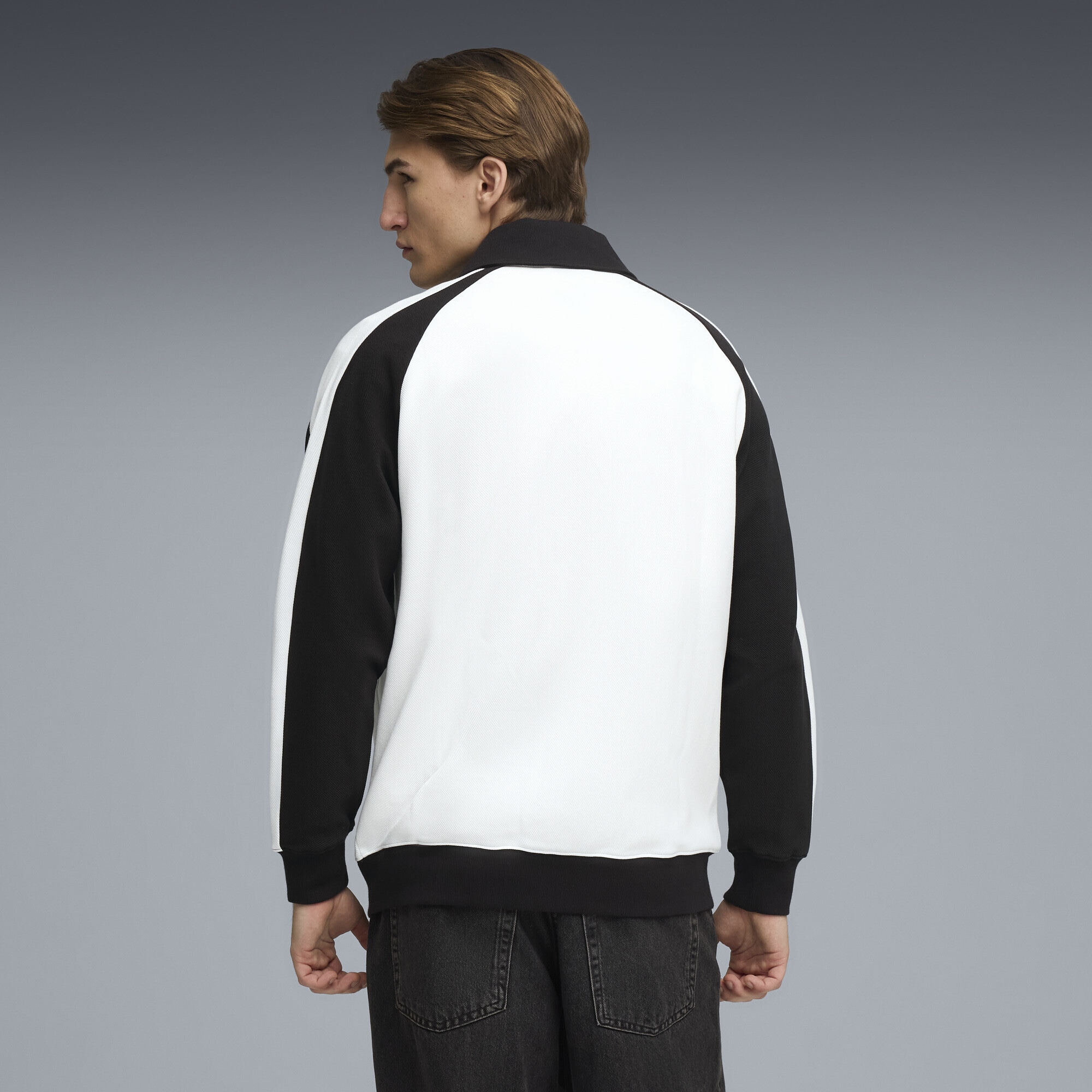 PUMA Sweatjacke »T7 Relaxed Wing Collar Trainingsjacke Erwachsene«