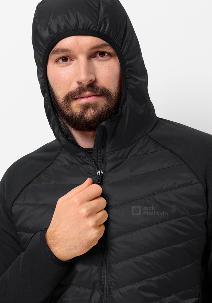 Jack Wolfskin Hybridjacke »ROUTEBURN PRO HYBRID M«, mit Kapuze