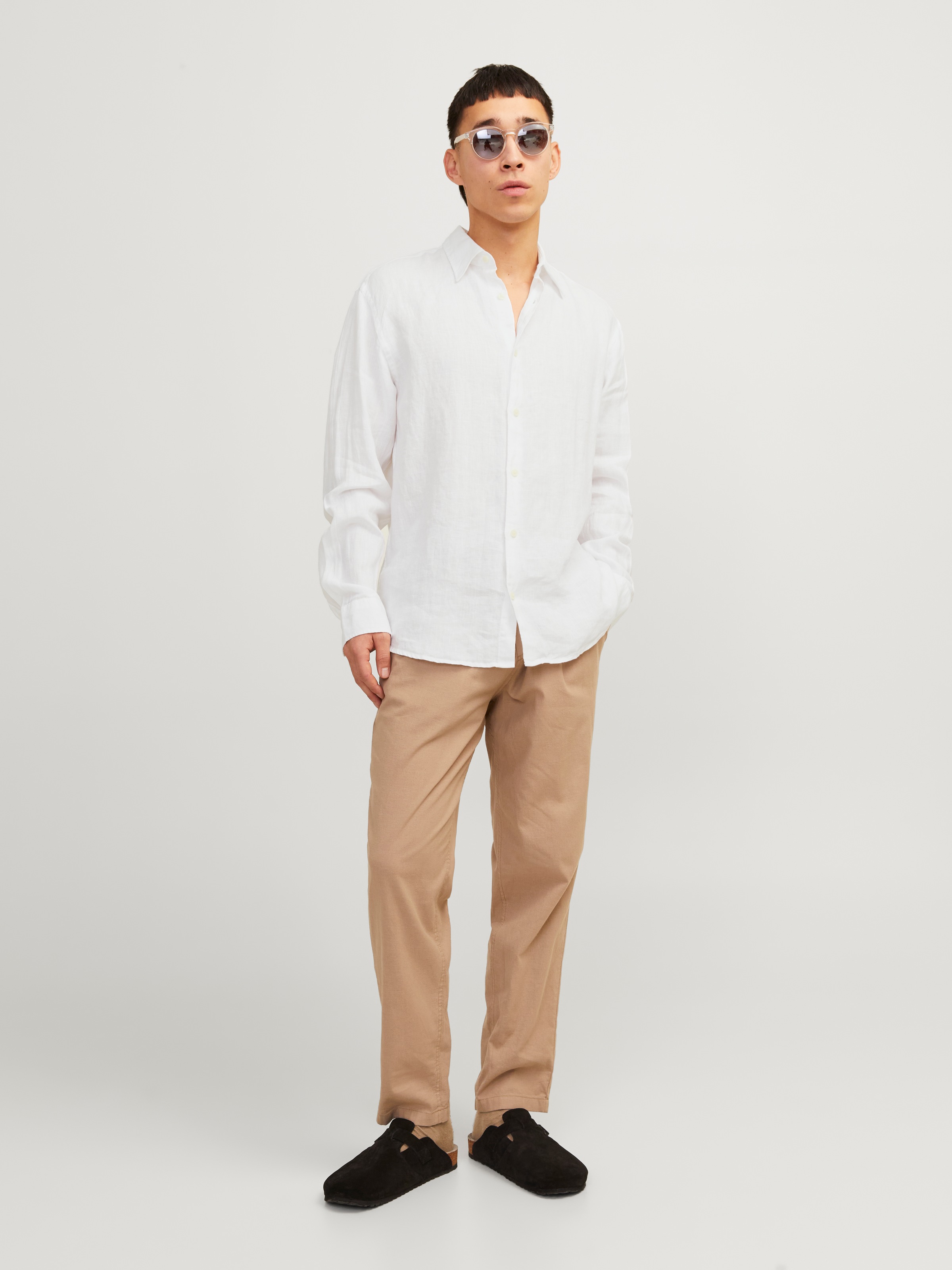 Jack & Jones Langarmhemd »JPRCCLAWRENCE LINEN L/S SHIRT SN«