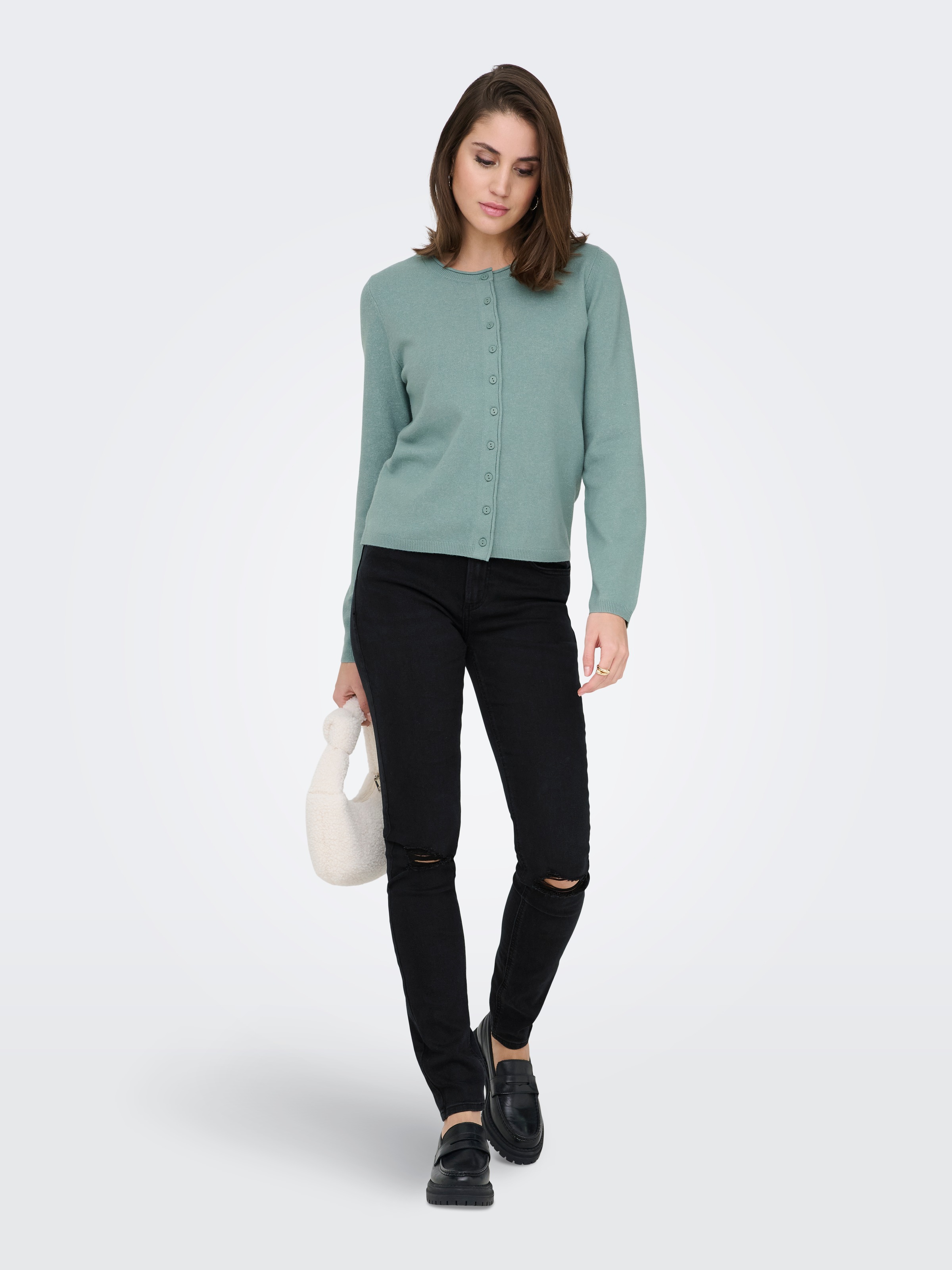 ONLY Skinny-fit-Jeans »ONLSUMI MID WAIST KNEE DES SK DNM  BOX« Destroyed Effekte