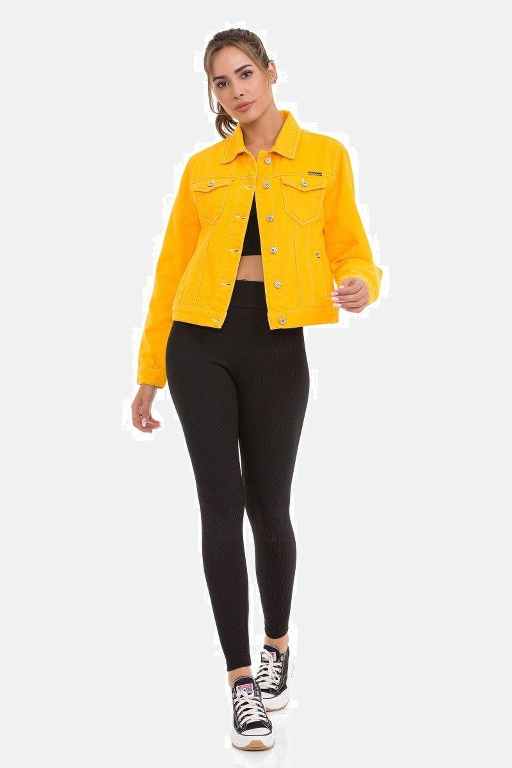 Cipo & Baxx Jeansjacke »Jeansjacke«, ohne Kapuze, Mit praktischen Brusttaschen, WJ212