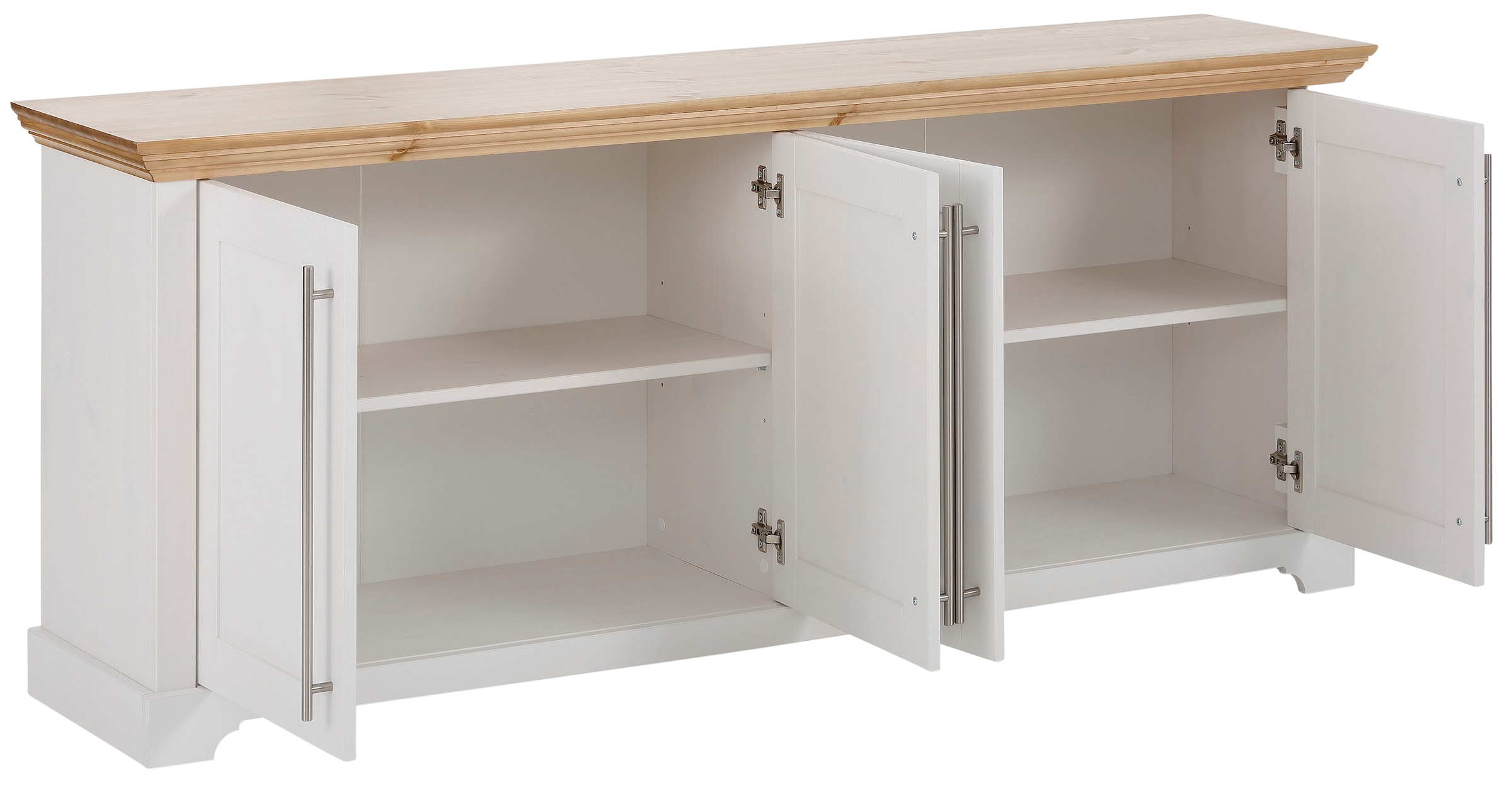Home affaire Kommode »Meliss«, aus massiver Kiefer, FSC® zertifiziert, 4-türig, Breite 171 cm