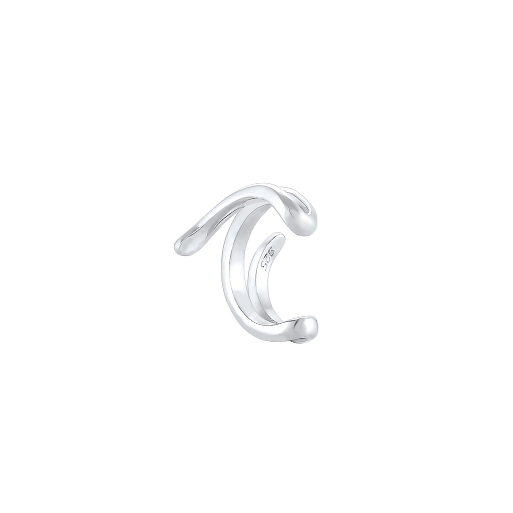 Elli Single-Ohrhaken »Earcuff Ohrklemme Welle 925er Silber«