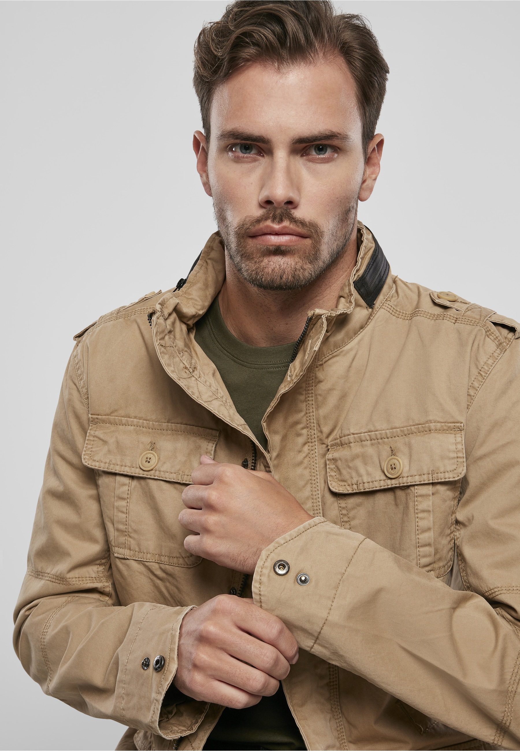 Brandit Allwetterjacke »Brandit Herren Britannia Jacket« 1 Stk. tlg. ohne Kapuze