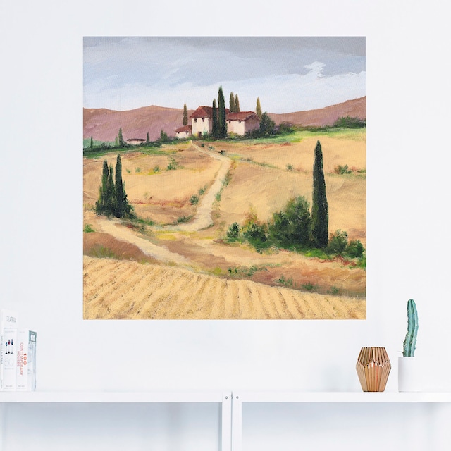 Artland Wandbild »Die toskanische Landschaft I«, Bilder von Europa, (1 St.),  als Alubild, Leinwandbild, Wandaufkleber oder Poster in versch. Größen  bestellen | BAUR