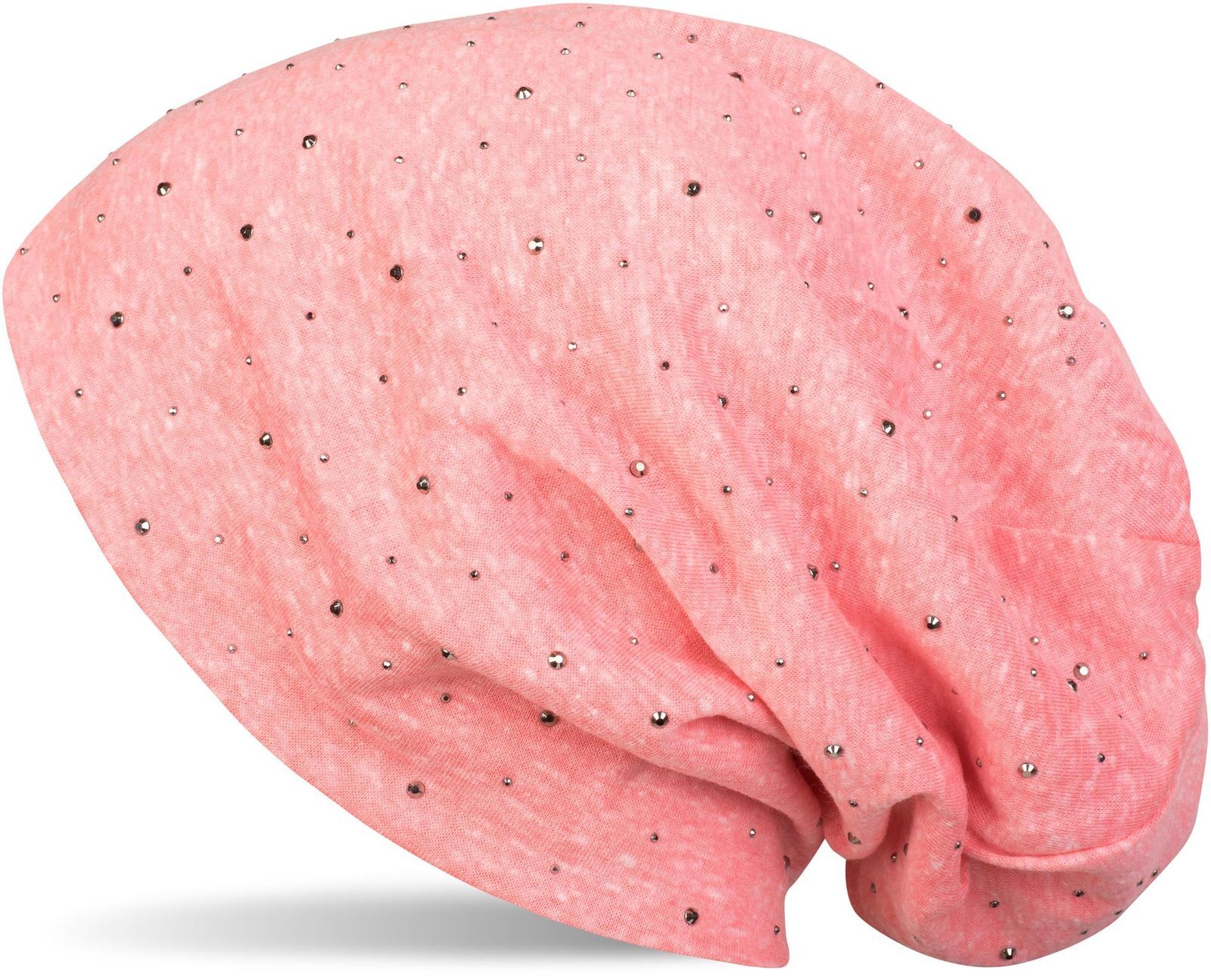 styleBREAKER Beanie "Beanie mit Strass Nieten Applikation" 1 Stk.
