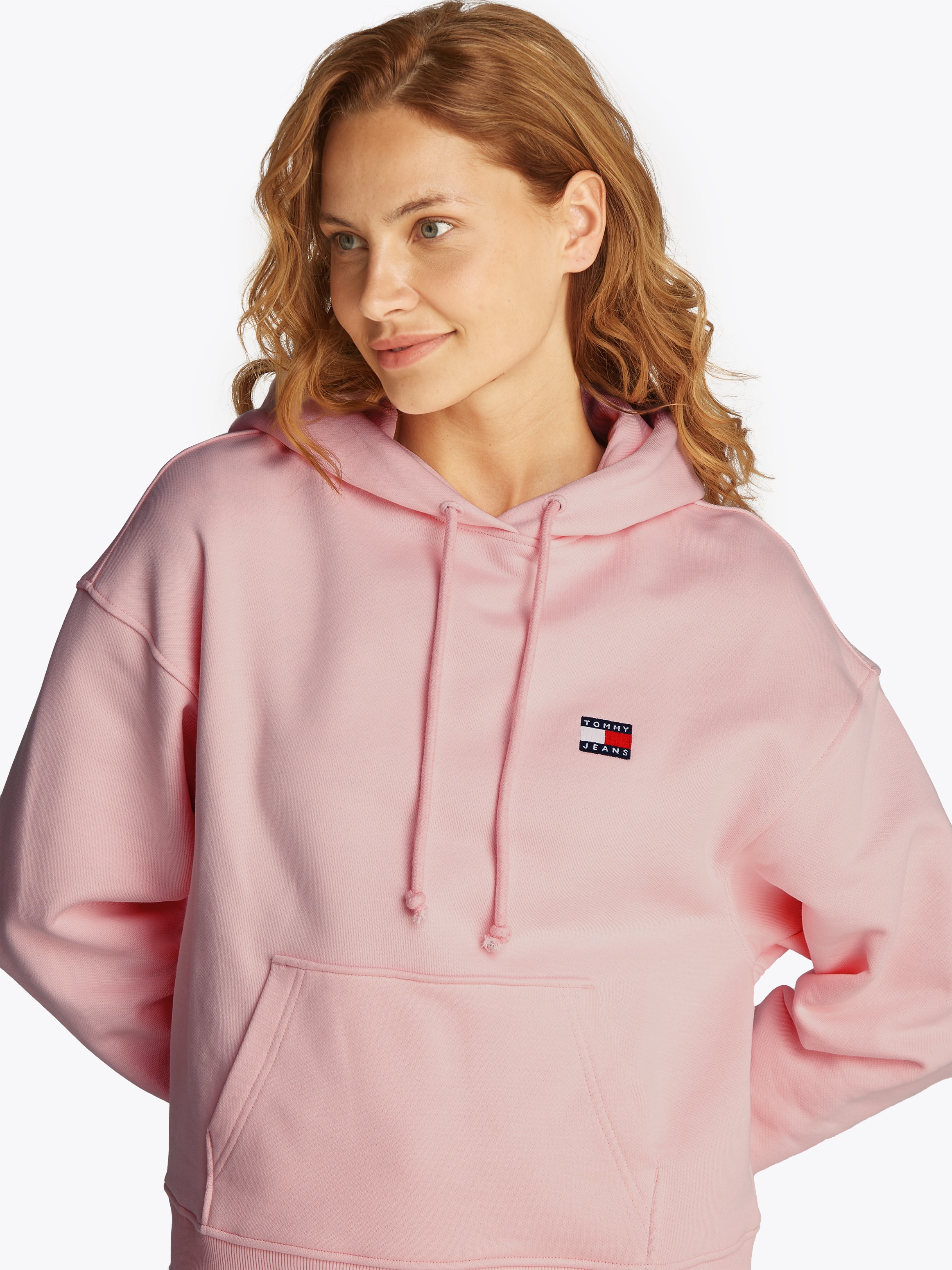 Tommy Jeans Curve Kapuzensweatshirt "TJW BXY BADGE HOODIE EXT", in Großen G günstig online kaufen