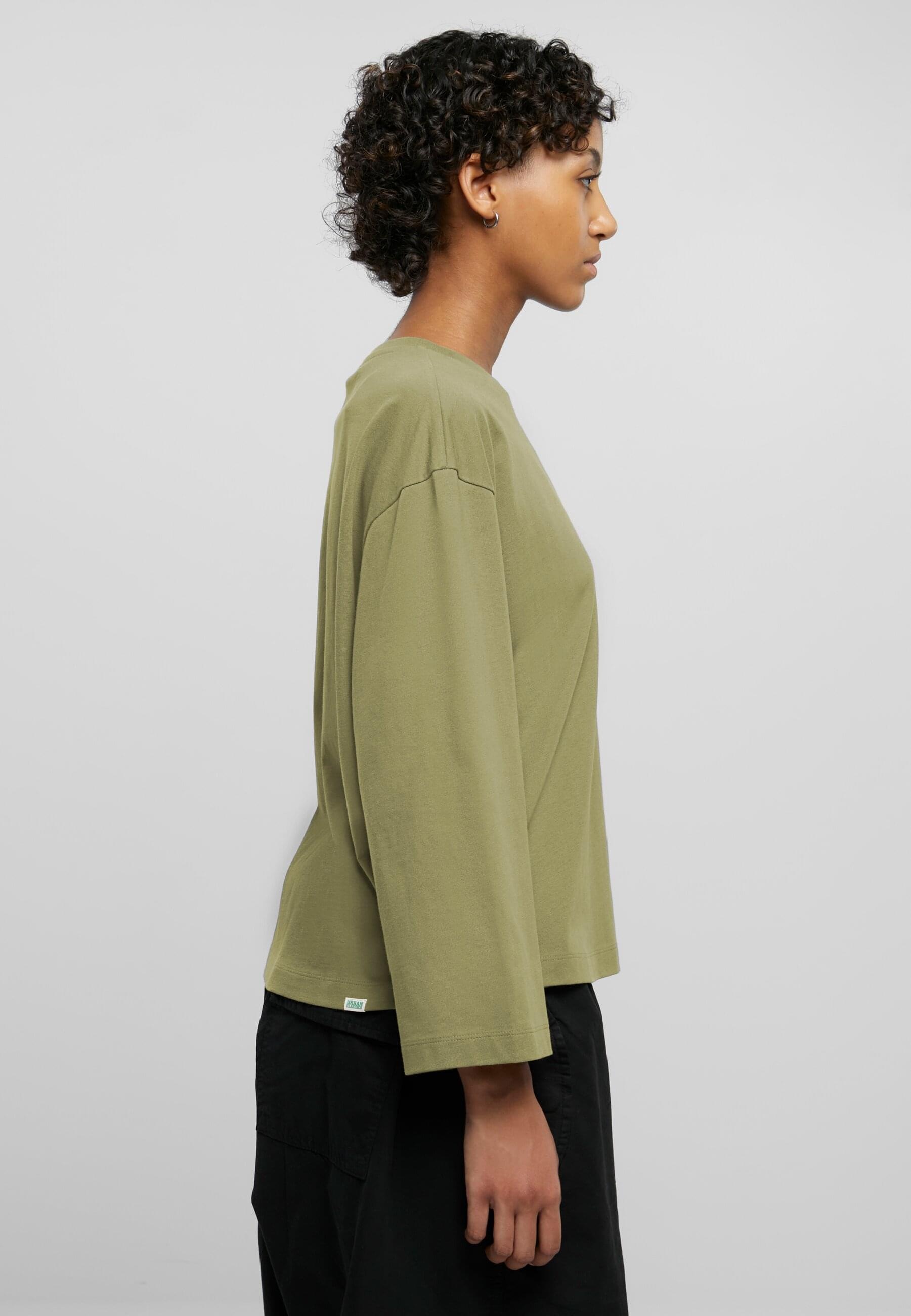 URBAN CLASSICS Longsleeve »Urban Classics Damen Ladies Organic Oversized Longsleeve« 1 Stk. tlg.