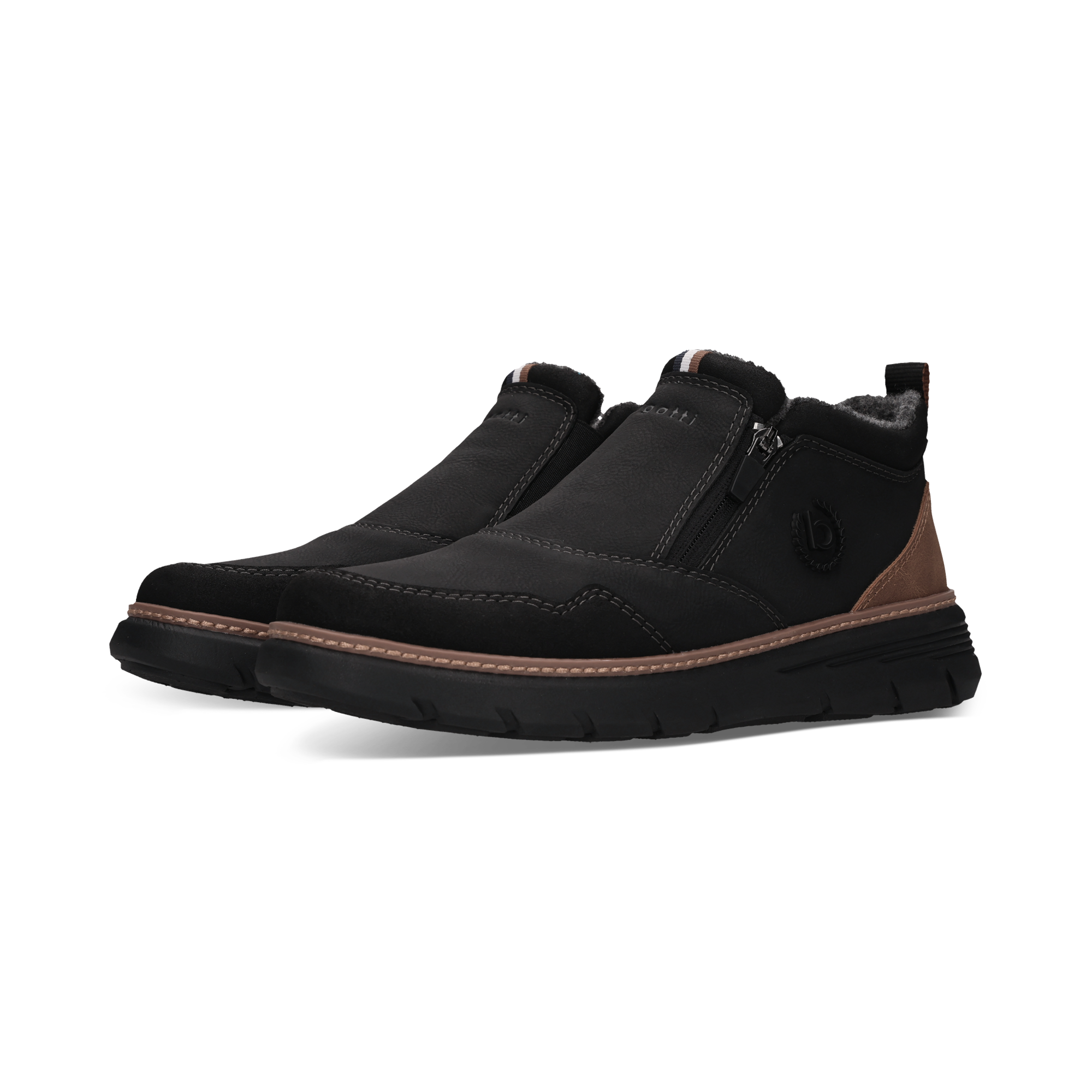 bugatti Slip-On Sneaker  Stiefelette, Boots, High-Top-Sneaker mit Reißverschluss