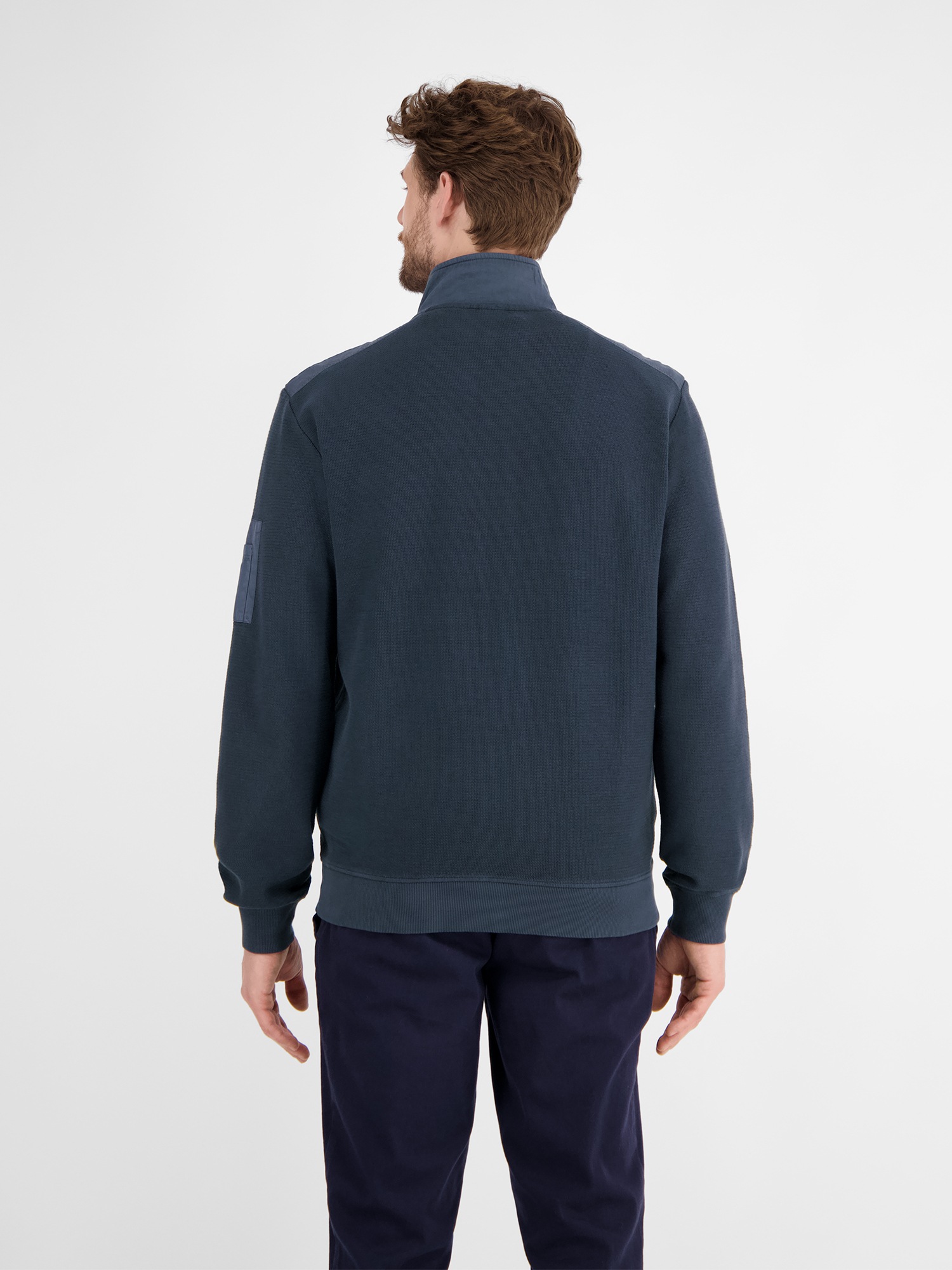 LERROS Sweatjacke »Sweatjacke in Zig-Zag-Struktur«