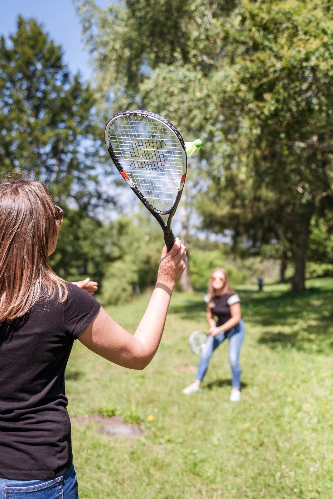 Sunflex Speed-Badmintonschläger »Speed Badminton Sonic«, tlg., 5 mit Tasche) Bällen-mit Schlägerhülle-mit BAUR (Set, 