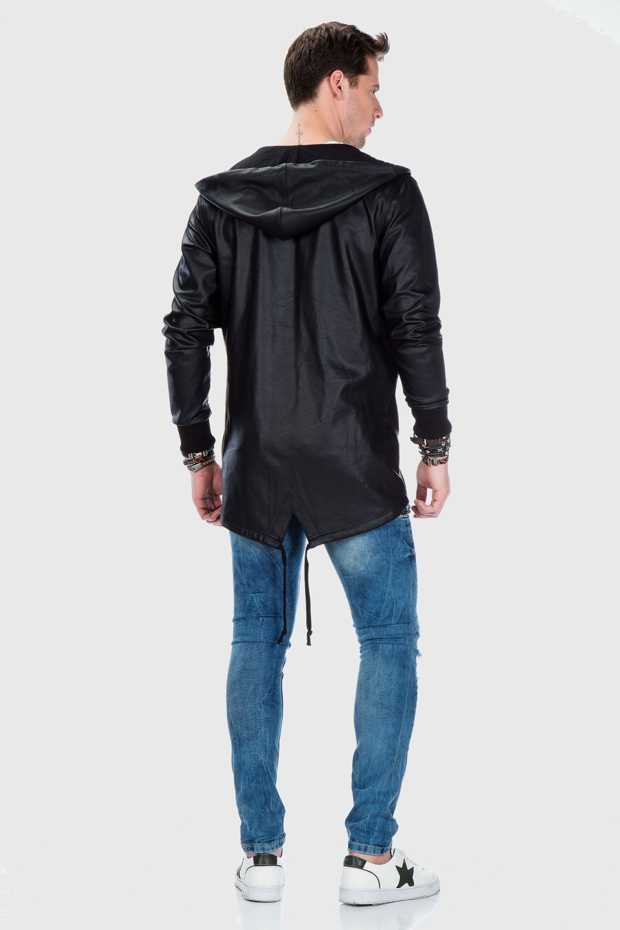 Cipo & Baxx Allwetterjacke »Jacke«, mit Kapuze, im unifarbenen Look
