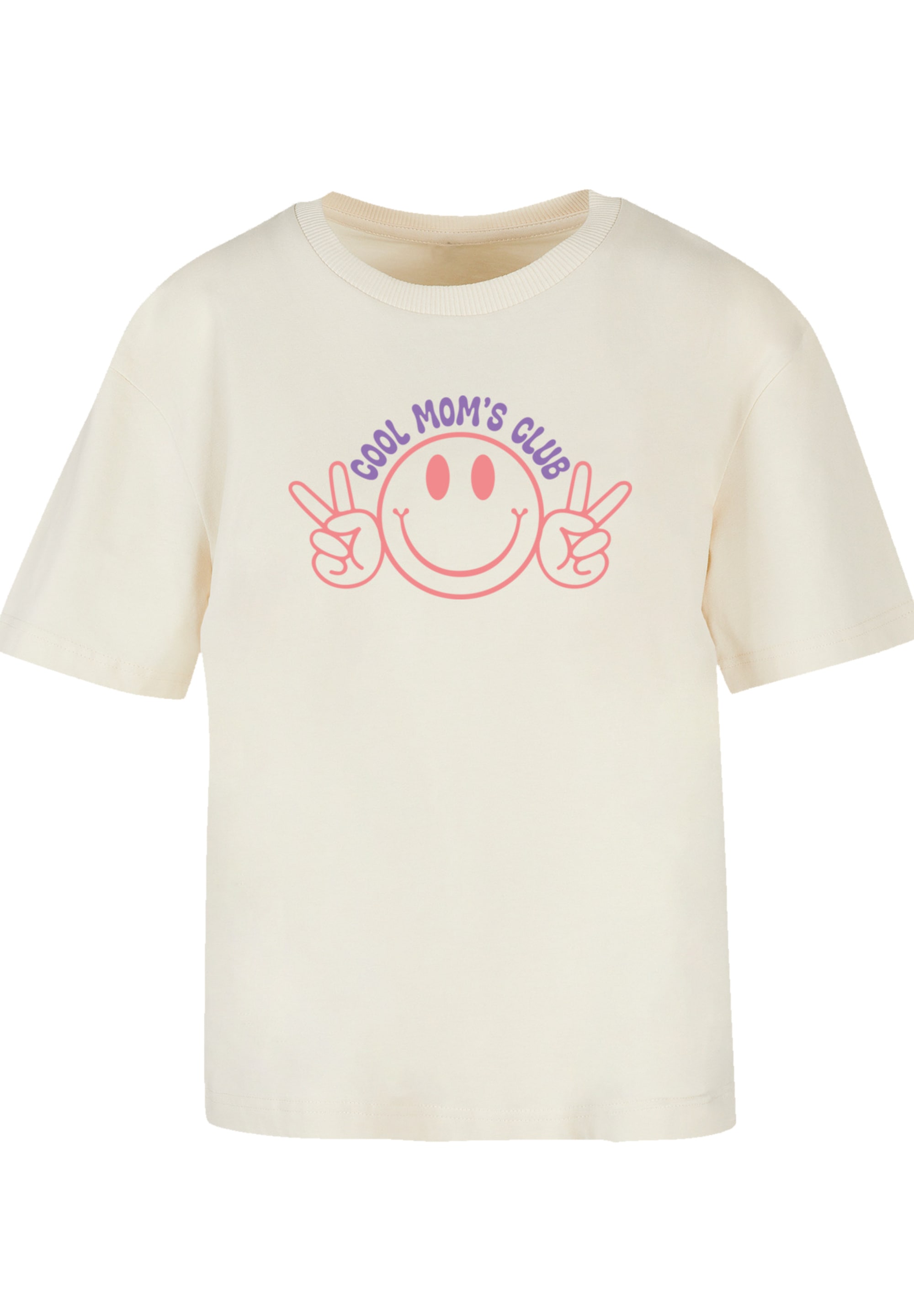 F4NT4STIC T-Shirt »Muttertag Cool Moms Club Peace Zeichen Pastell«, Premium Qualität