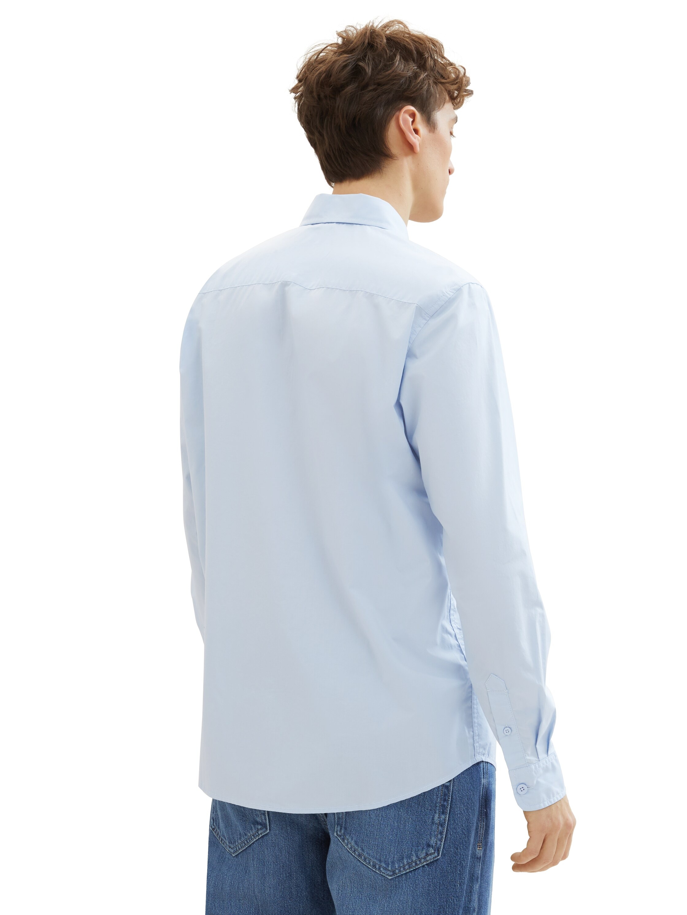 TOM TAILOR Denim Langarmhemd, mit Knopfleiste