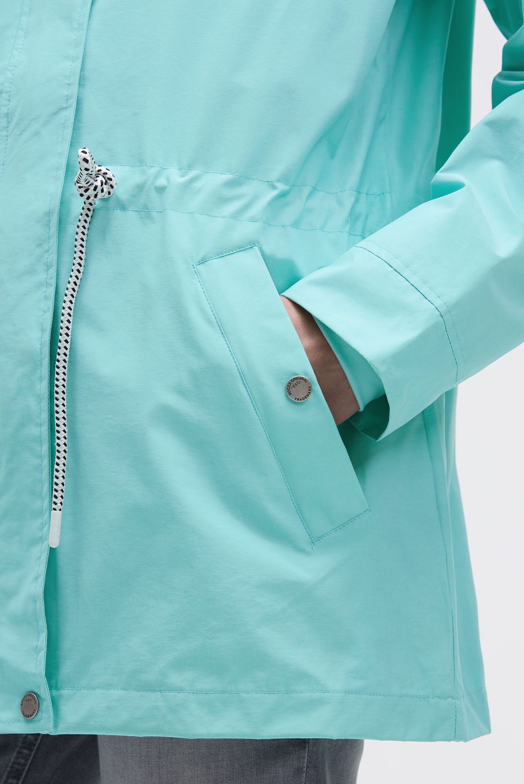 SOCCX Funktionsjacke mit Kapuze mit Windbreaker-Bündchen und Waterproof-Eingrifftaschen