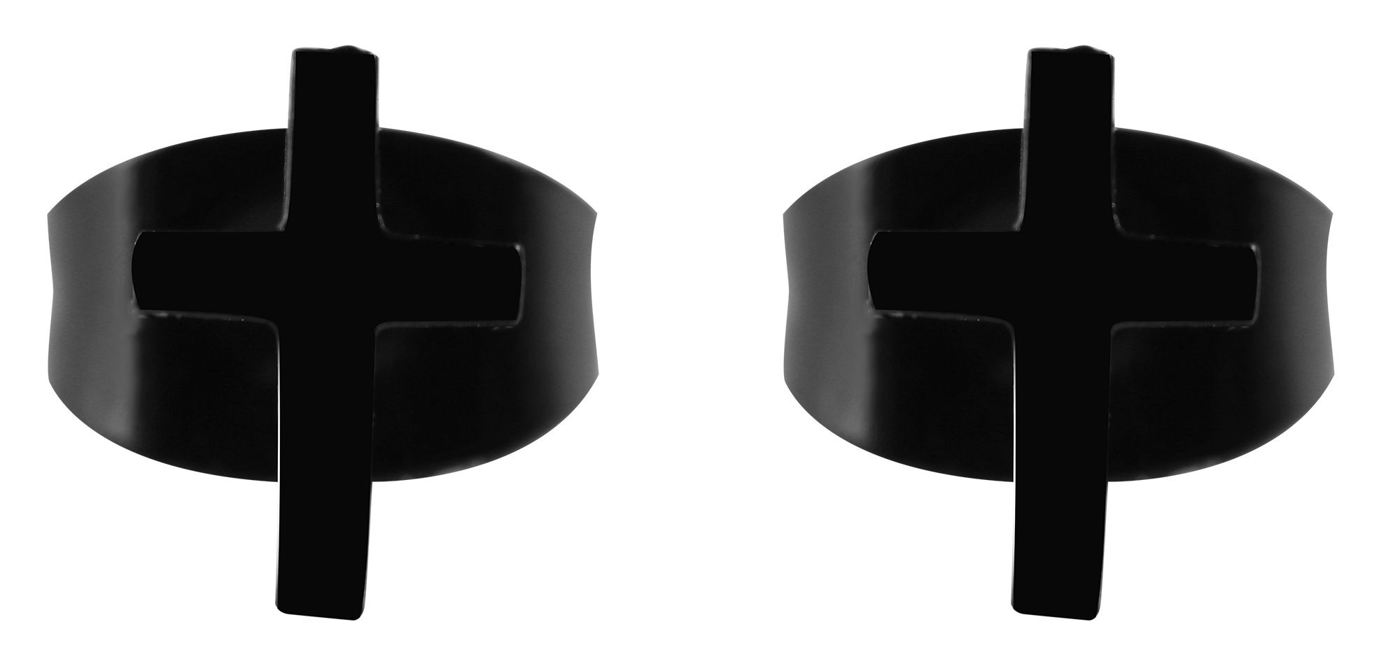 Adelia´s Paar Ohrhänger "Unisex Ohrringe – Ohrstecker Kreuz aus Edelstahl" günstig online kaufen