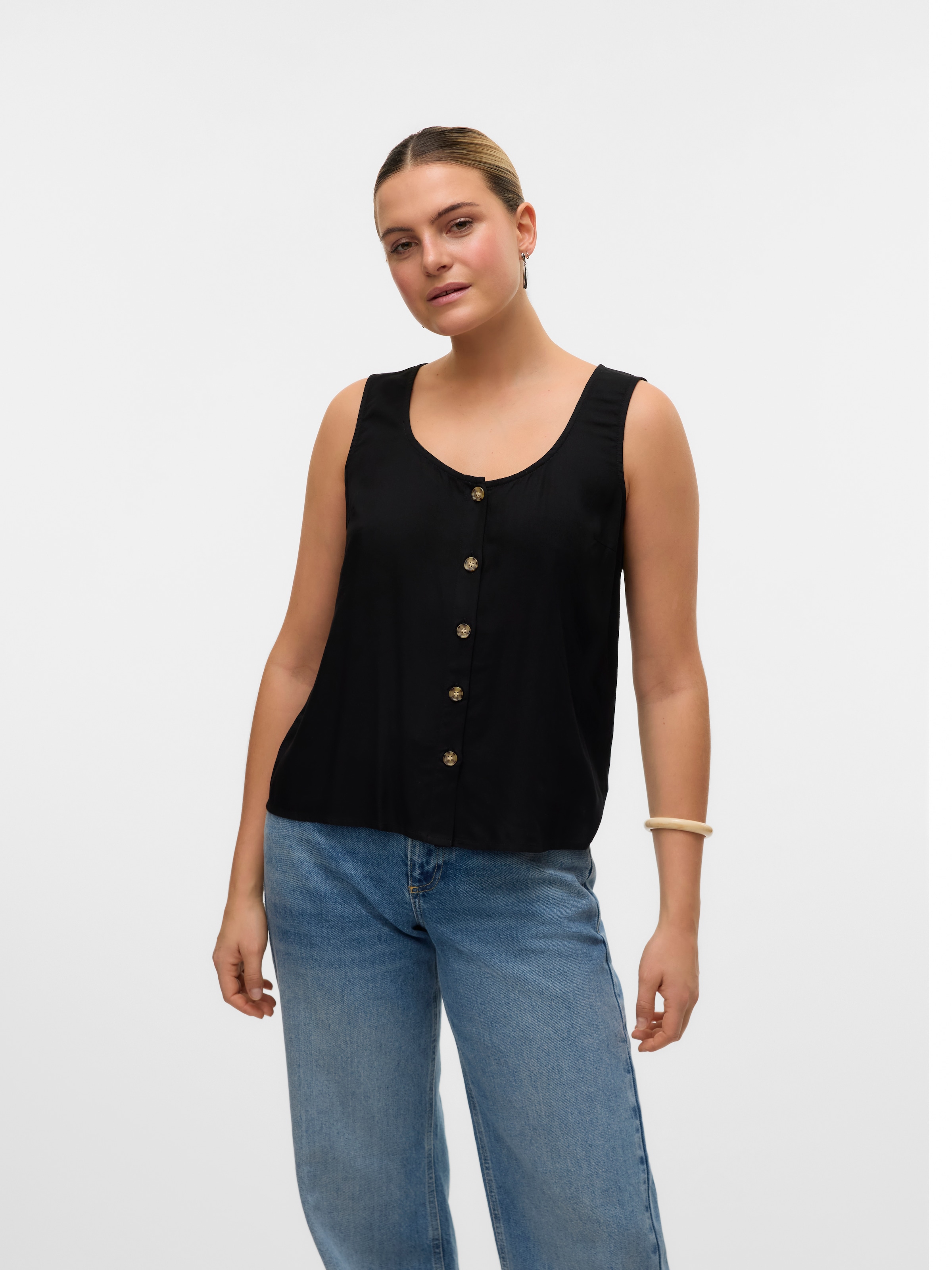 Vero Moda Blusentop "VMBUMPY SL SHIRT WVN GA NOOS" günstig online kaufen