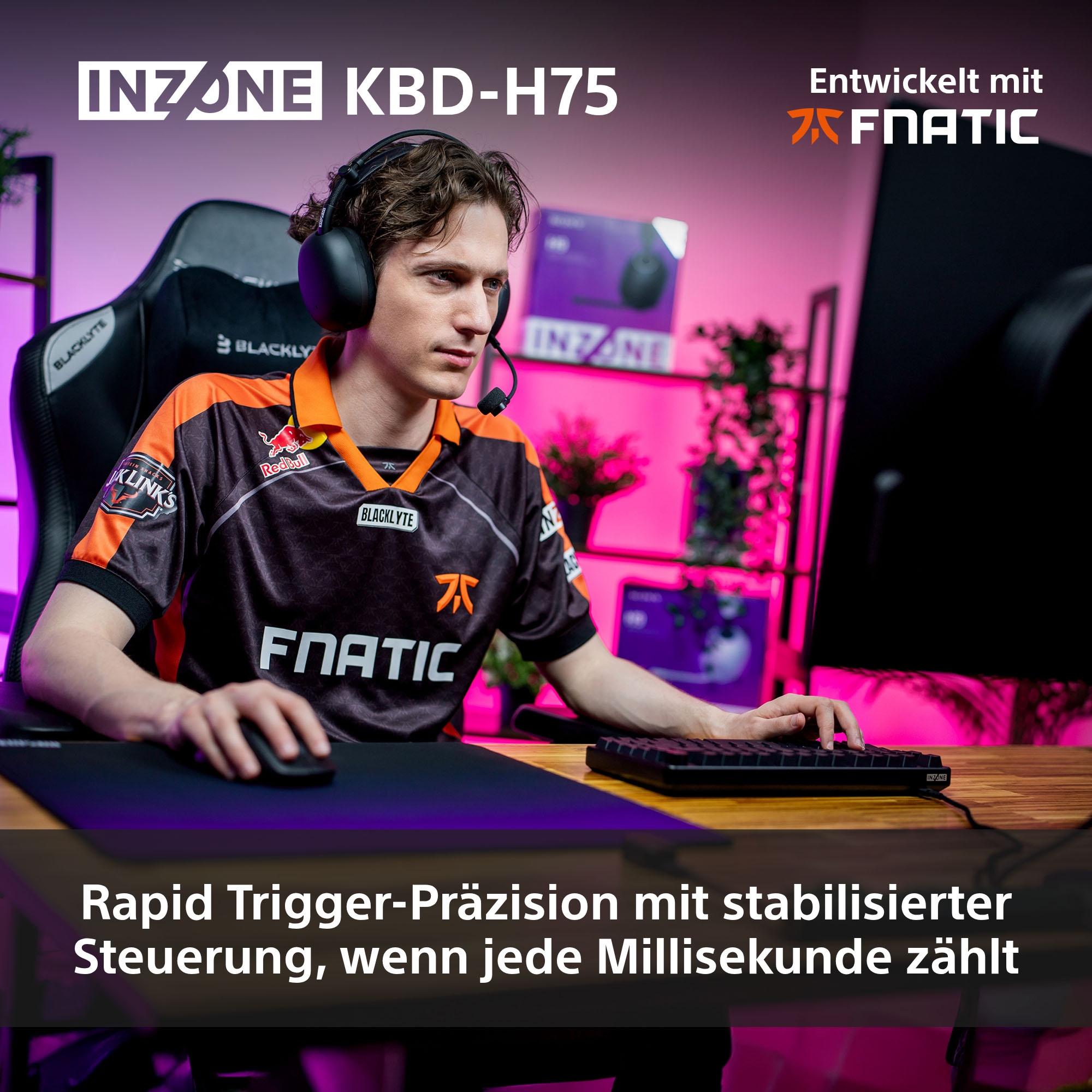 Sony Gaming-Tastatur »INZONE KBD-H75«, (Fn-Tasten-USB-Anschluss-Windows-Sperrtaste)