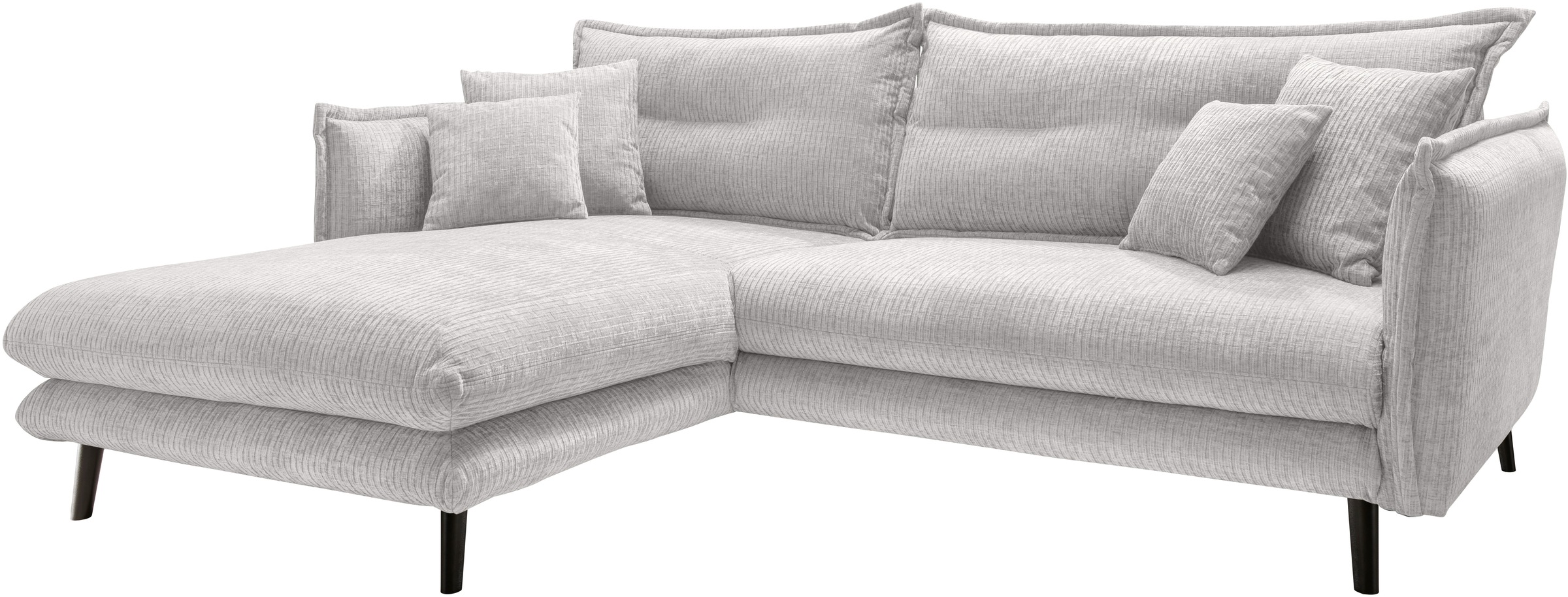 Thumbnail - INOSIGN Ecksofa "Lazio modernes Design, bequem, schmale Armlehnen, OTTOs Choice" zwei verschiedene Fußfarben wählbar