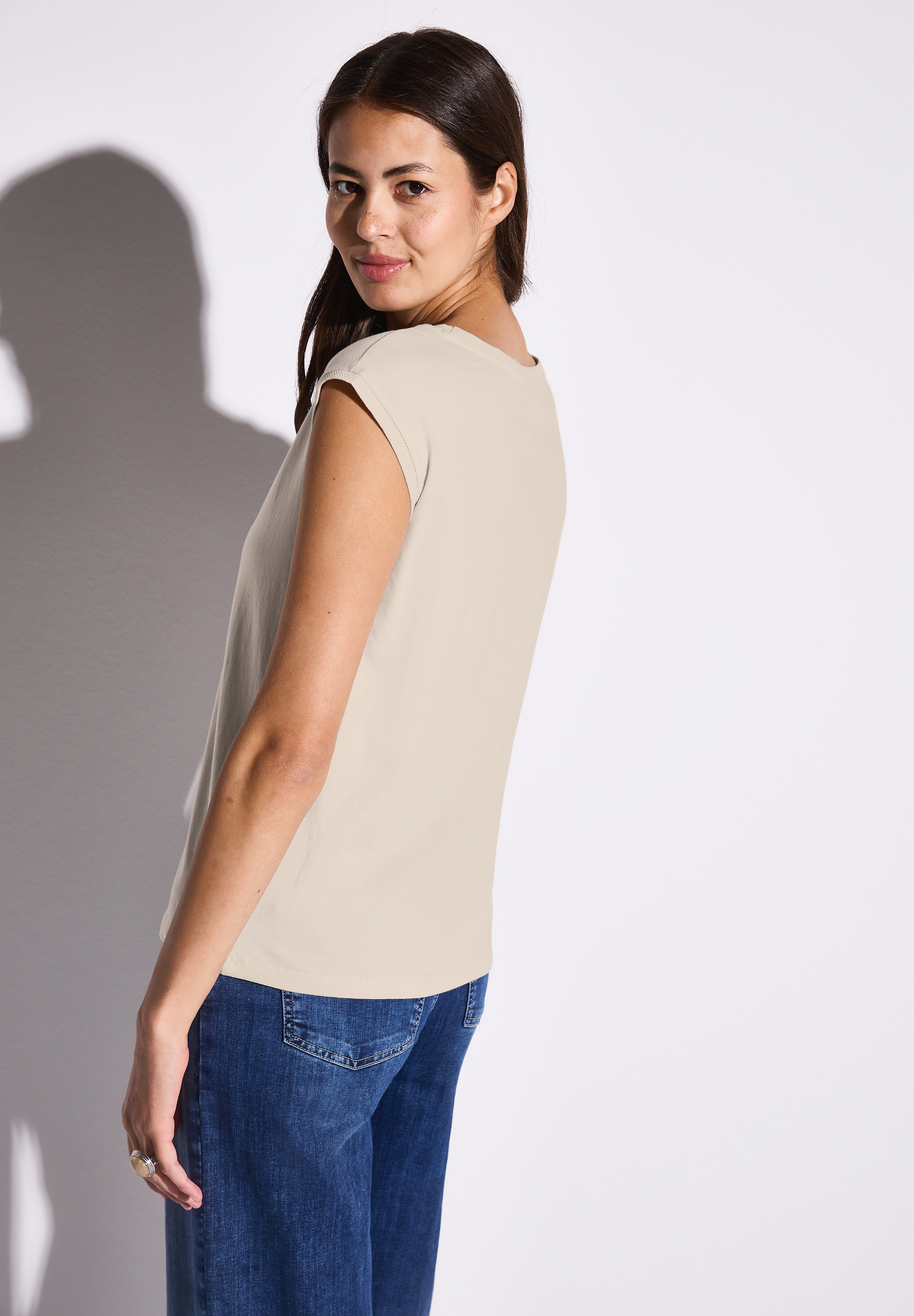 STREET ONE T-Shirt, aus reiner Baumwolle