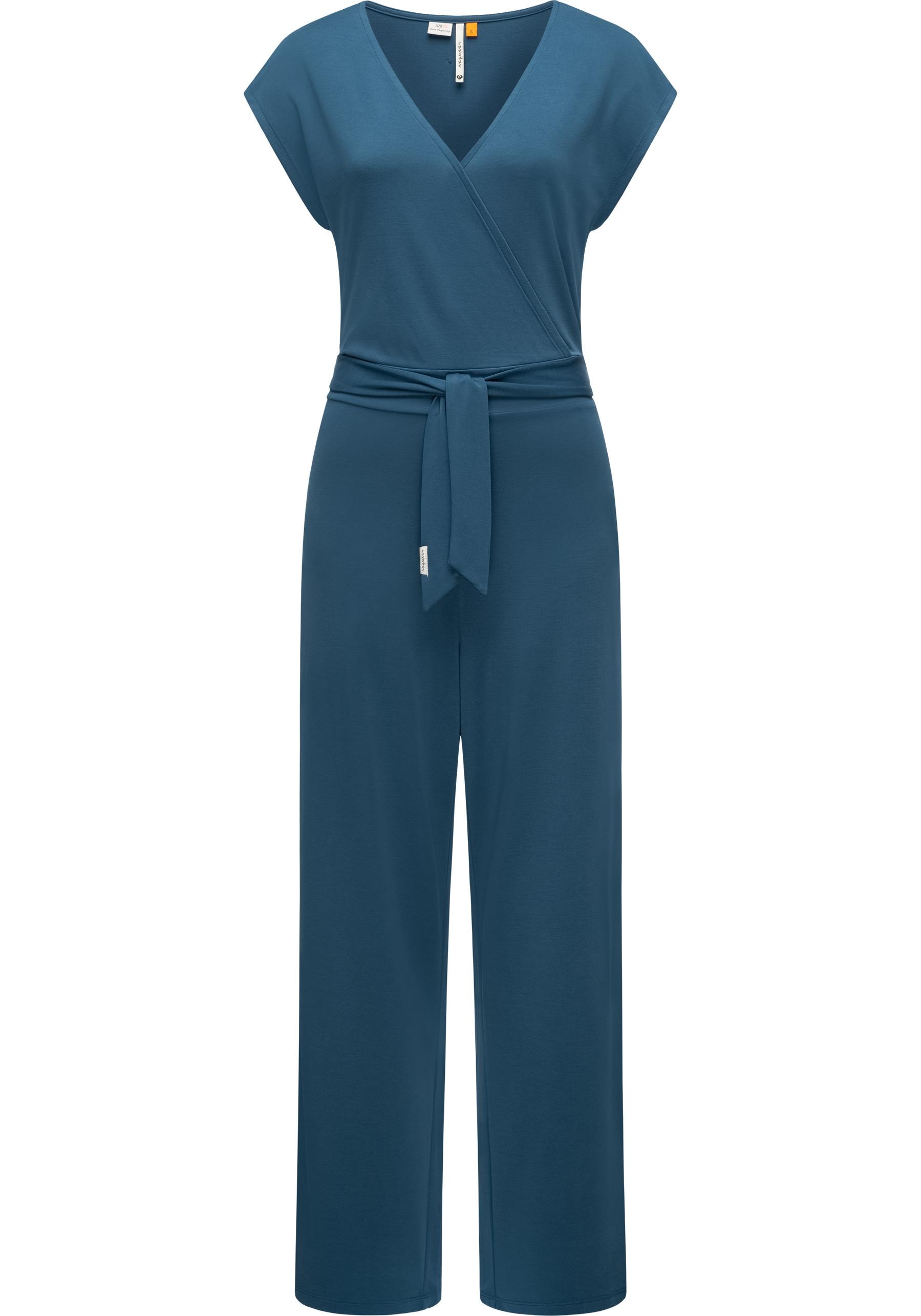 Ragwear Jumpsuit »Goldea«, Langer Damen Overall mit Bindegürtel