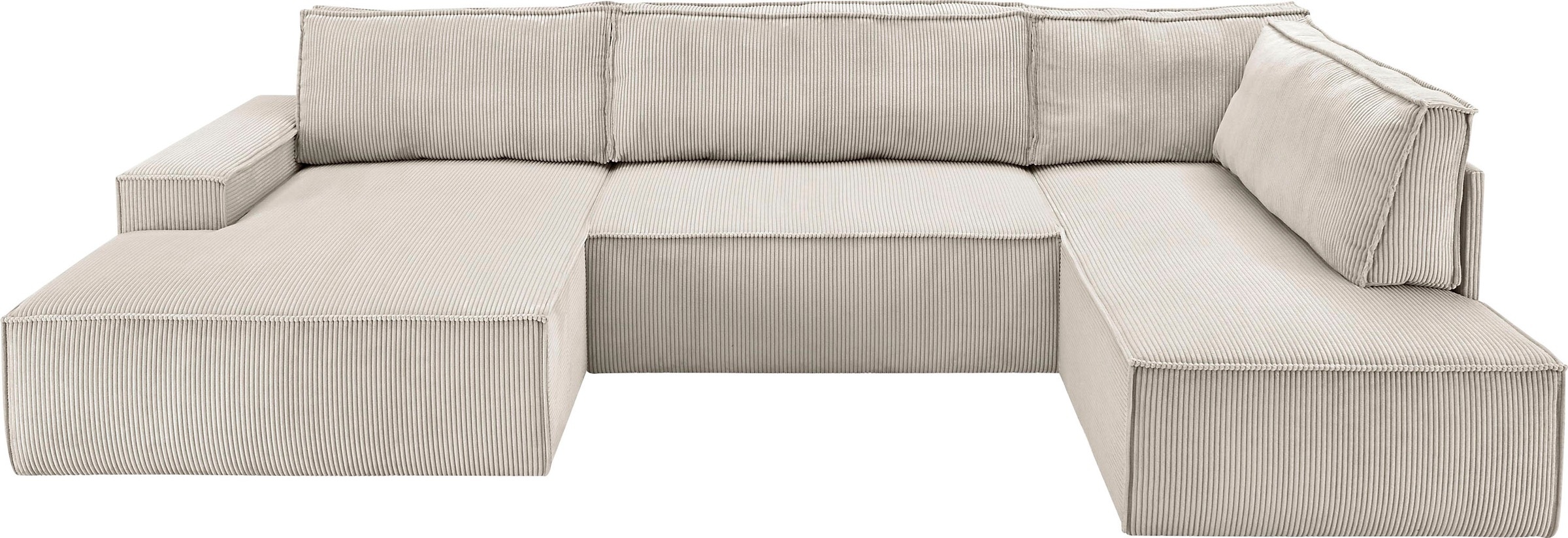 Home affaire Wohnlandschaft "SHERWOOD 329 cm, U-Form, Schlafsofa,", Schlaff günstig online kaufen