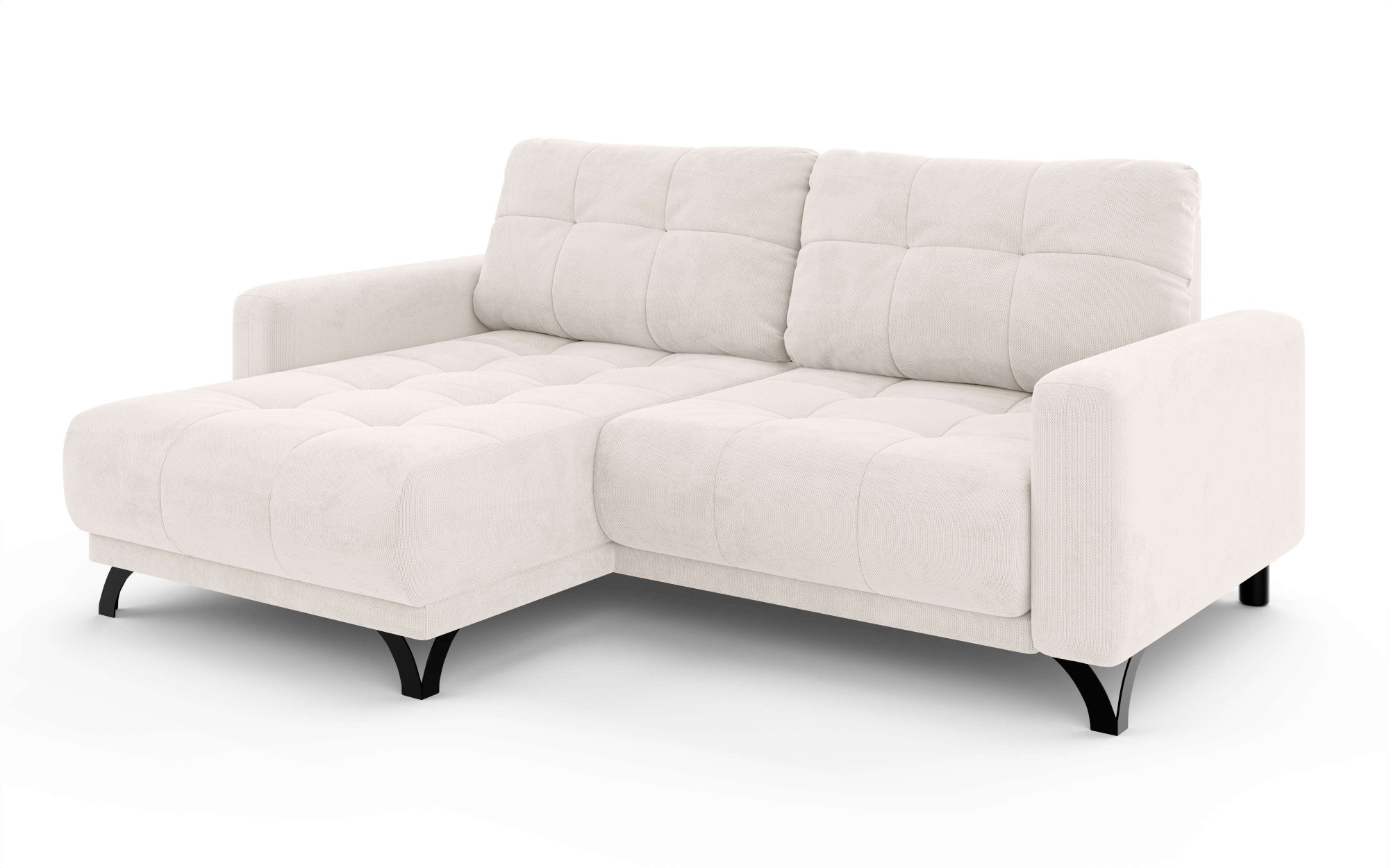 INOSIGN Ecksofa »FAIRVIEW mit verstellbaren Rückenlehne, Maße B/T/H: 234/174/93 cm«, L-Form mit Wellenunterfederung, Recamiere beidseitig montierbar