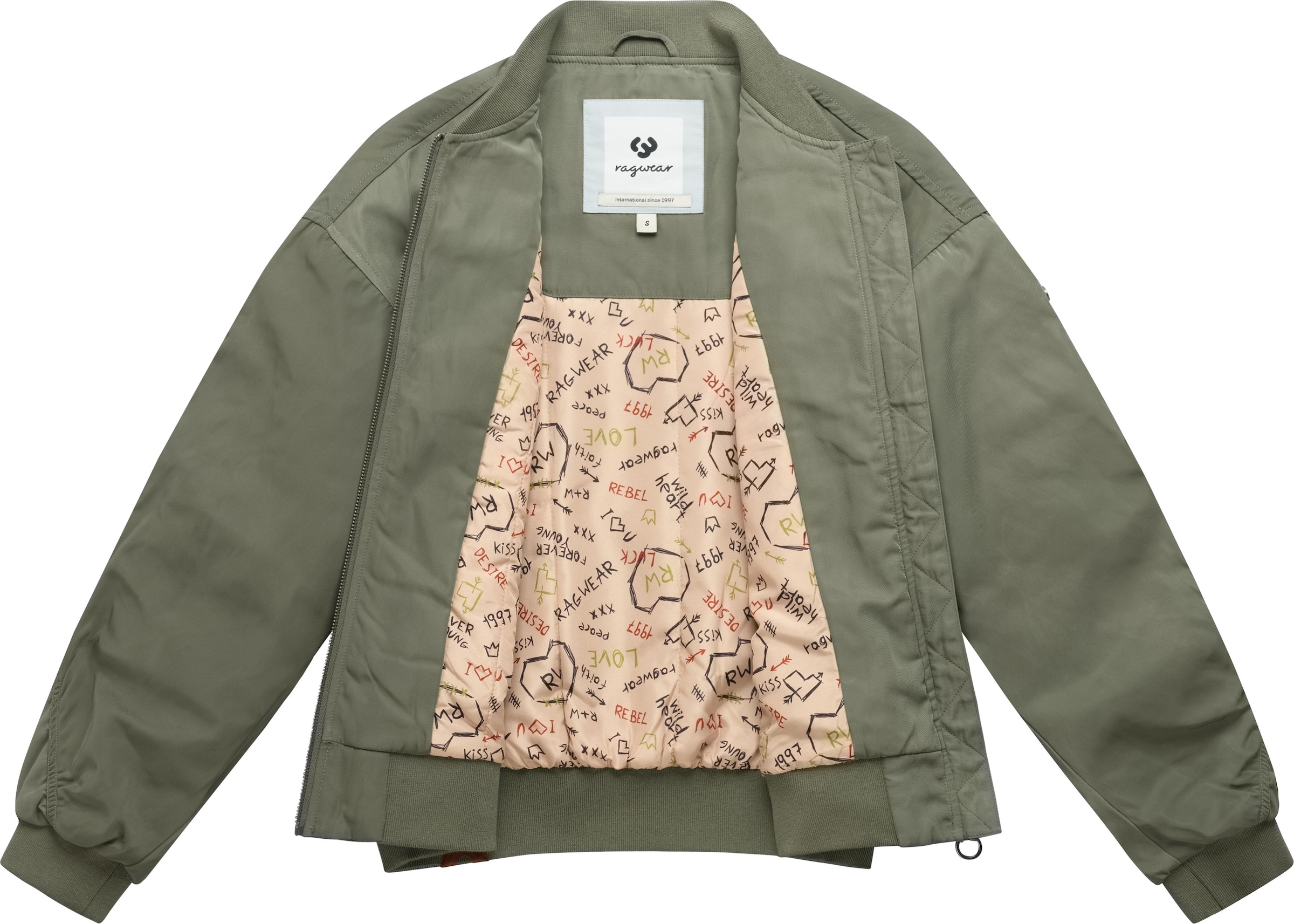 Ragwear Bomberjacke »Allyra Y« ohne Kapuze Sportive Damen Jacke im Blouson-Stil