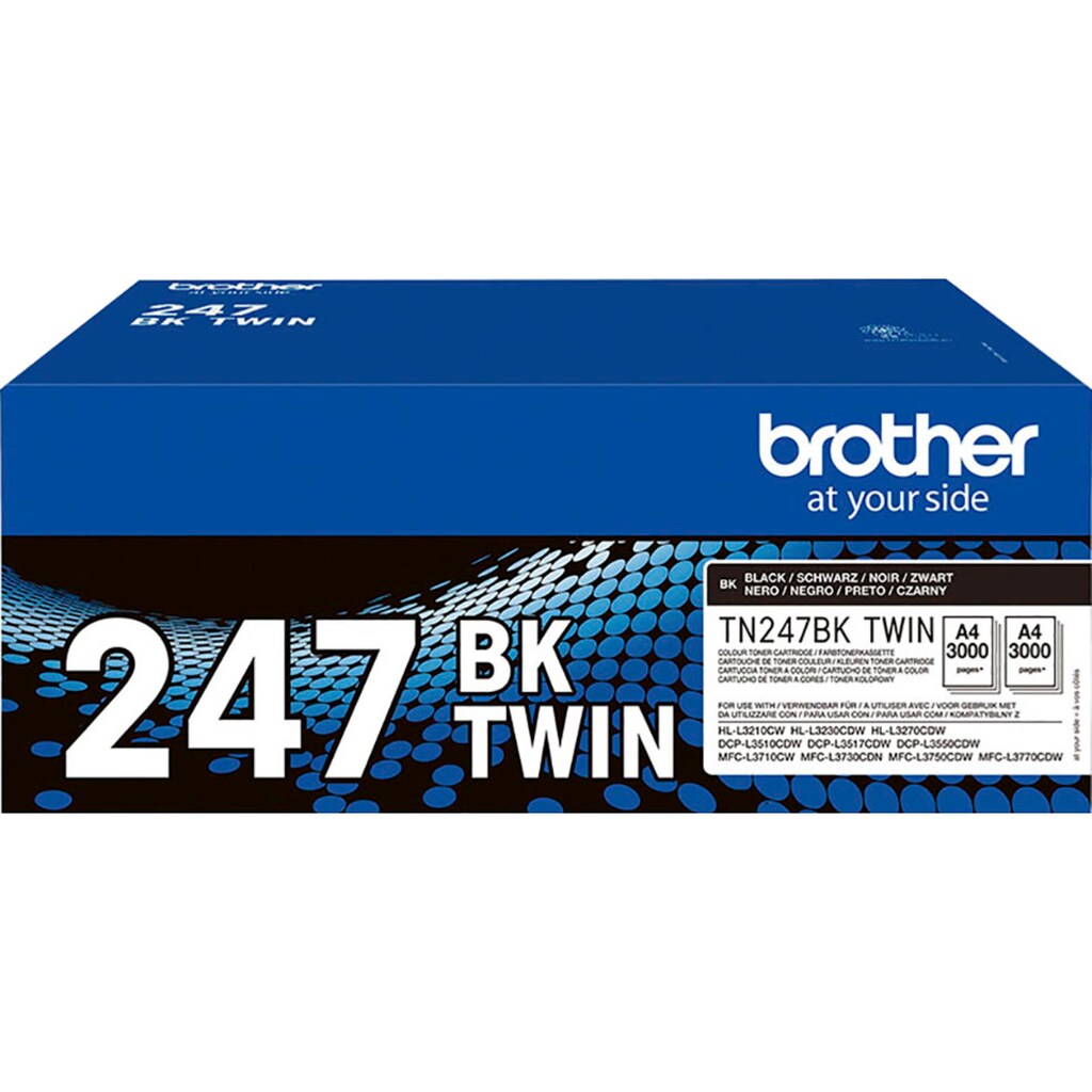 Brother Tonerpatrone »TN-247BKTWIN«, (Packung, 2 St.)