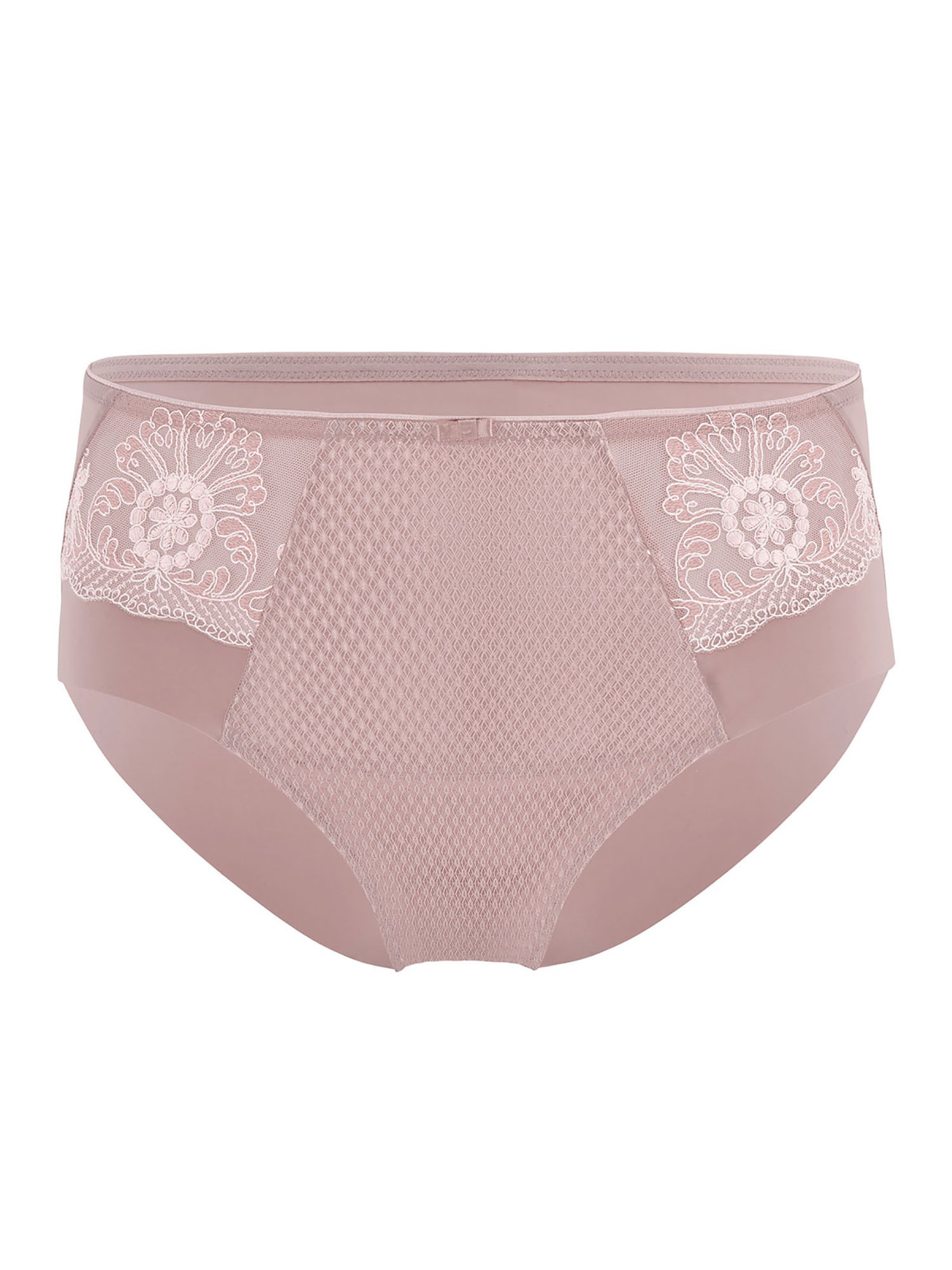 CONTURELLE Damen Taillenslip "Taillenslip Festival", Gr. 46, rosa, Obermaterial: 63% Polyamid PA. 17% Elasthan EL. 12% Baumwolle CO. 8% Polyester