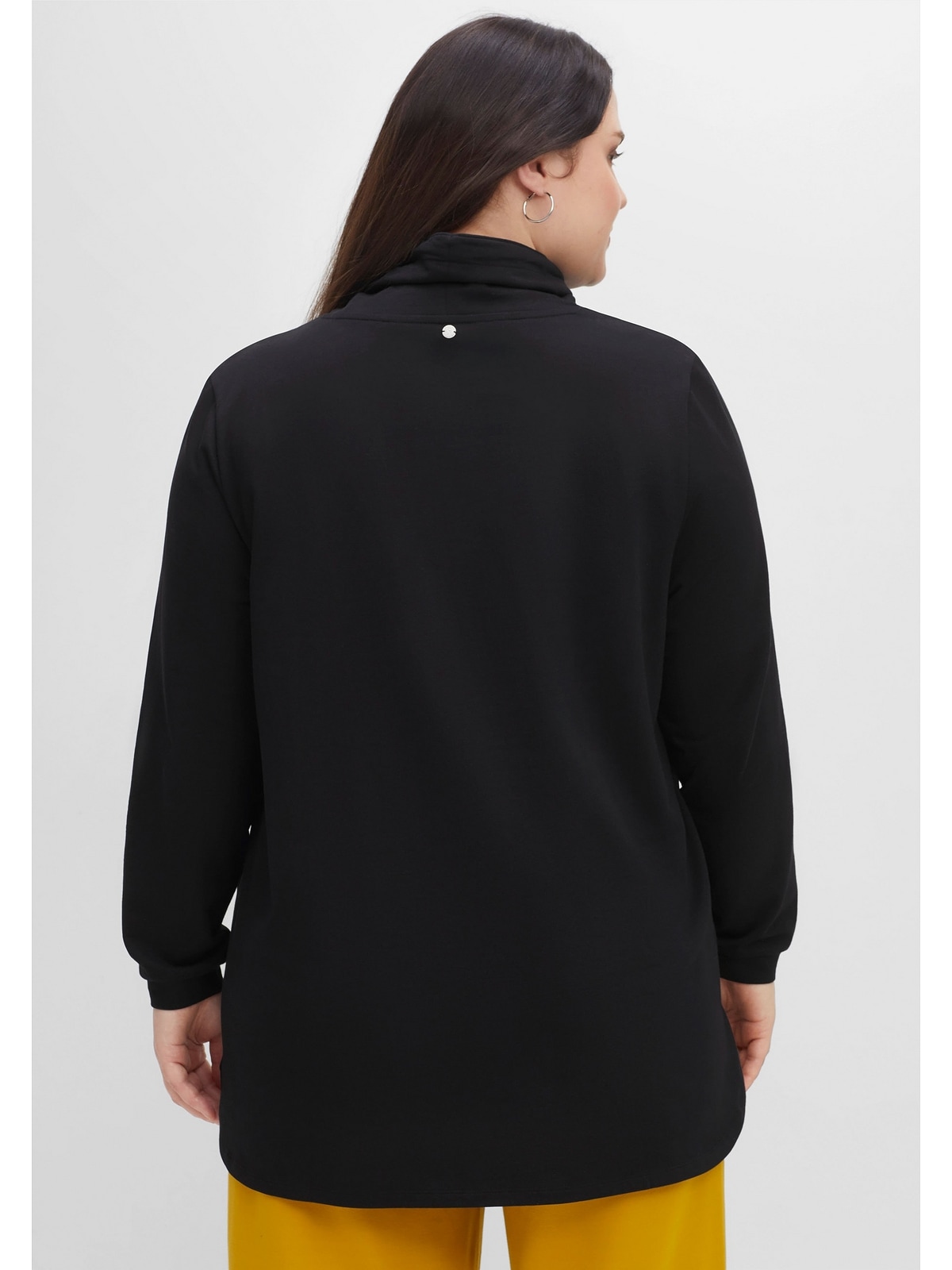 Sheego Sweatshirt »Große Größen«, mit hohem Kragen und Tunnelzug
