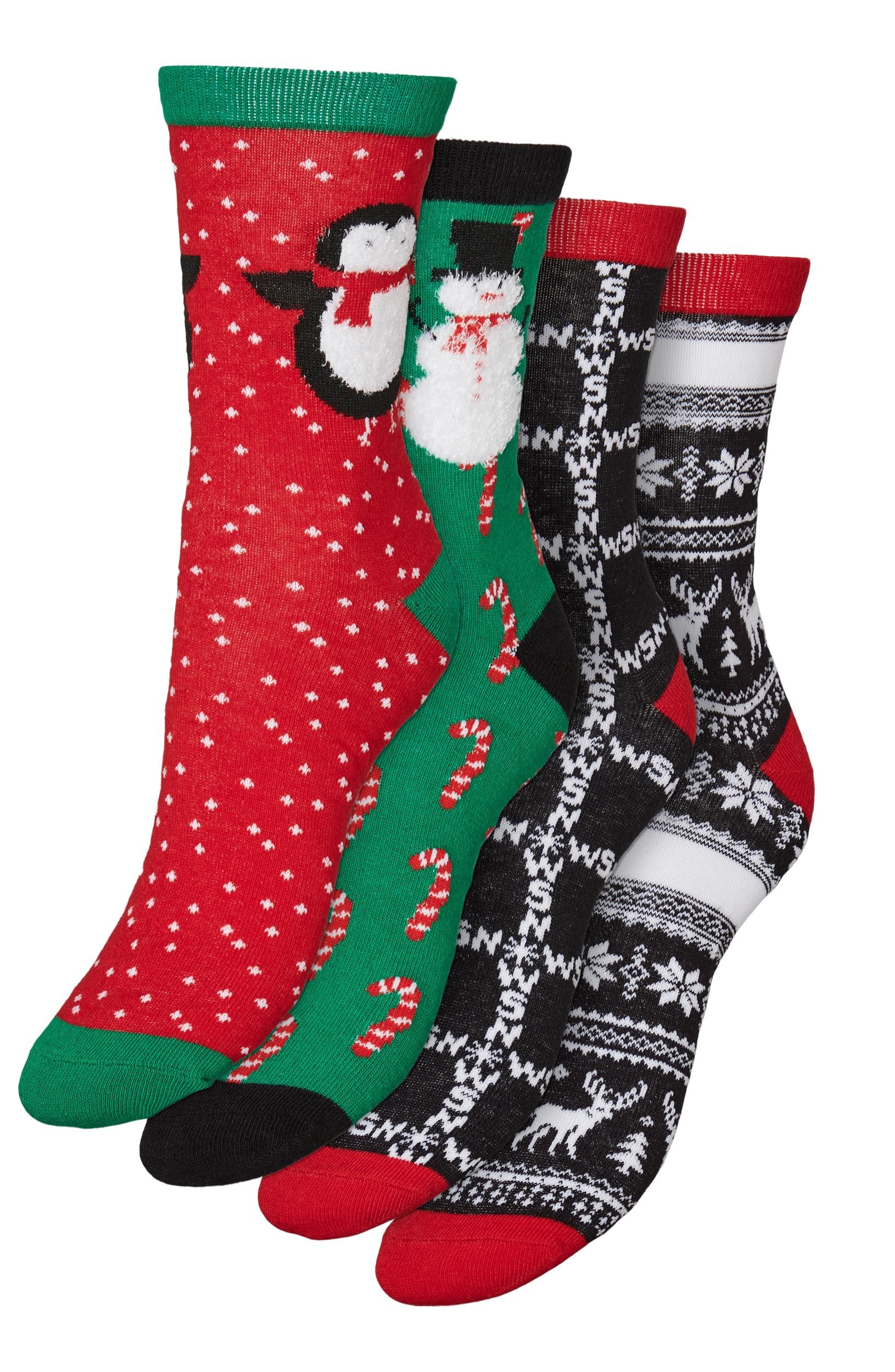 Vero Moda Socken "VMELF SOCKS GIFTBOX XMAS", (Packung, 4 Paar)