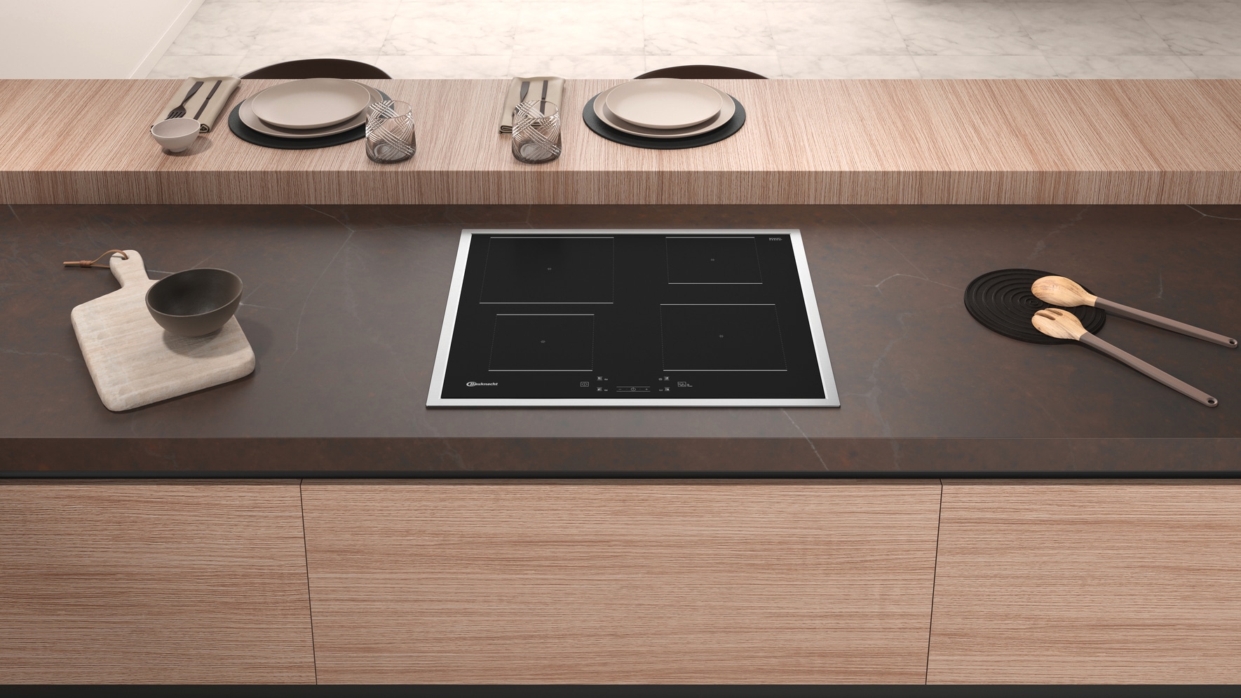 BAUKNECHT Backofen-Set »BAKO 780 Steam IND BL«, mit 1-fach-Teleskopauszug, (Set, 2 St.), GentleSteam - für ein saftiges Inneres und ein knuspriges Äußeres